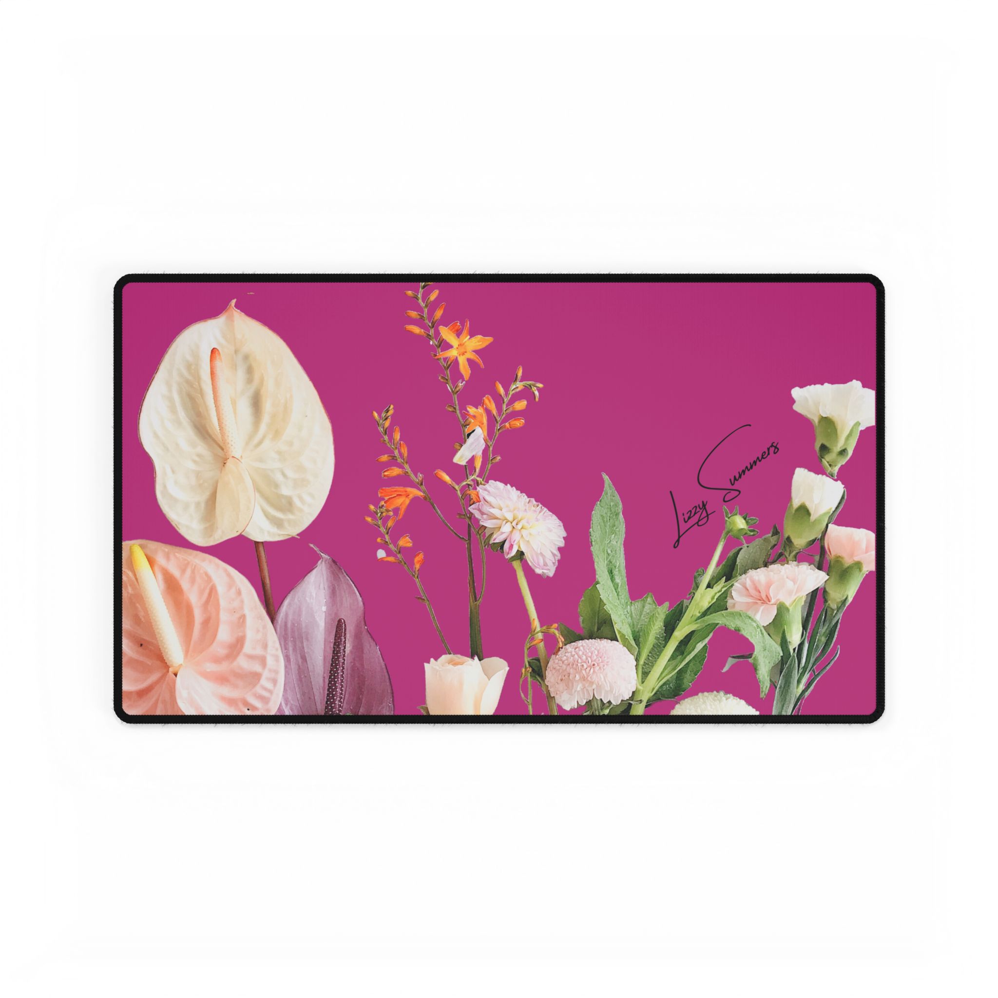 Desk Mat Desk Pad Bouquet Fuscia - Image 9
