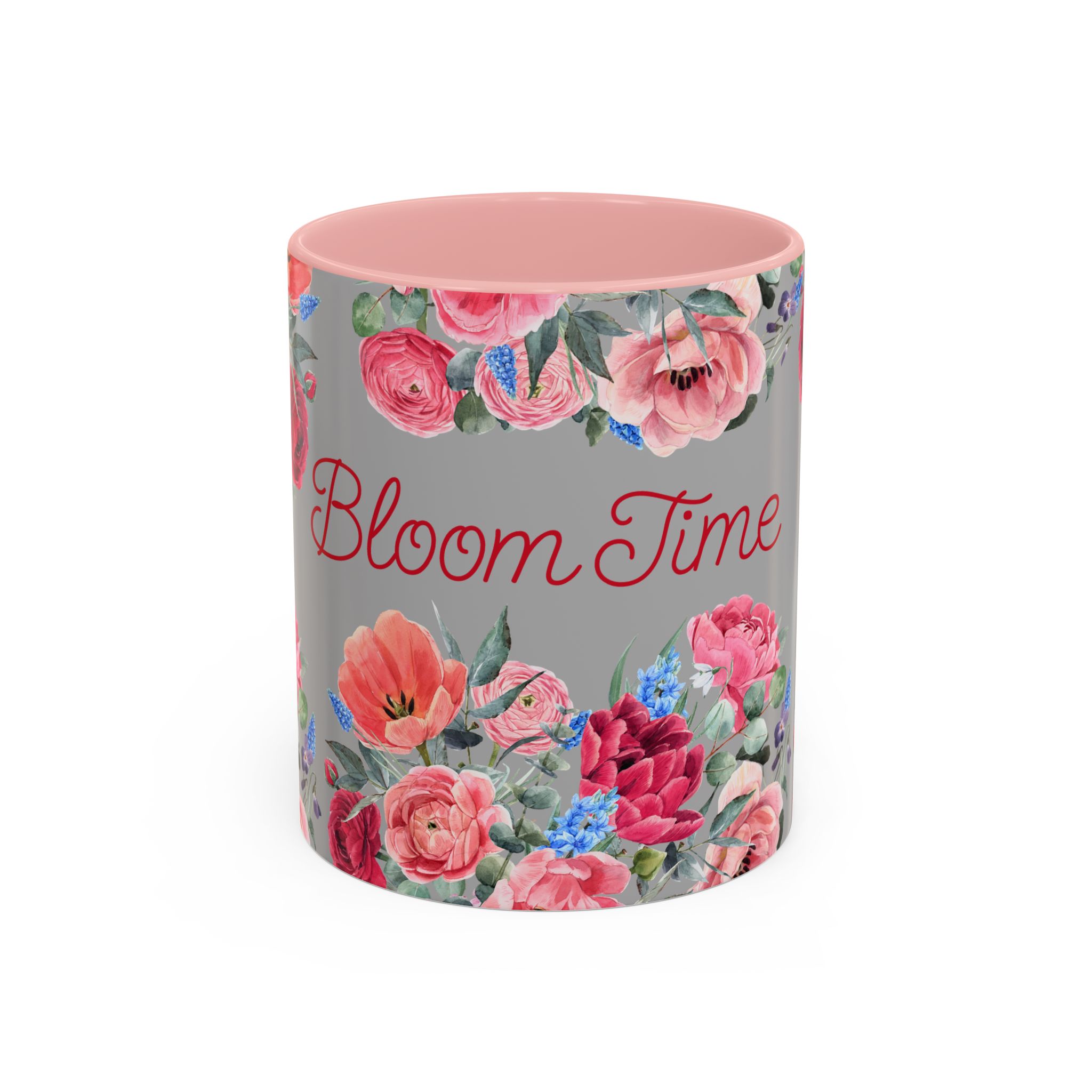 Bloom Time Grey Accent Coffee Mug - Image 9