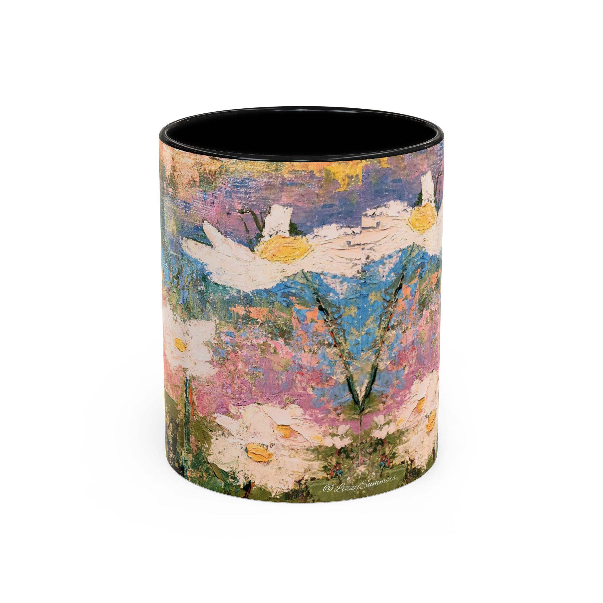 Painted Daisies Accent Coffee Mug - Image 2