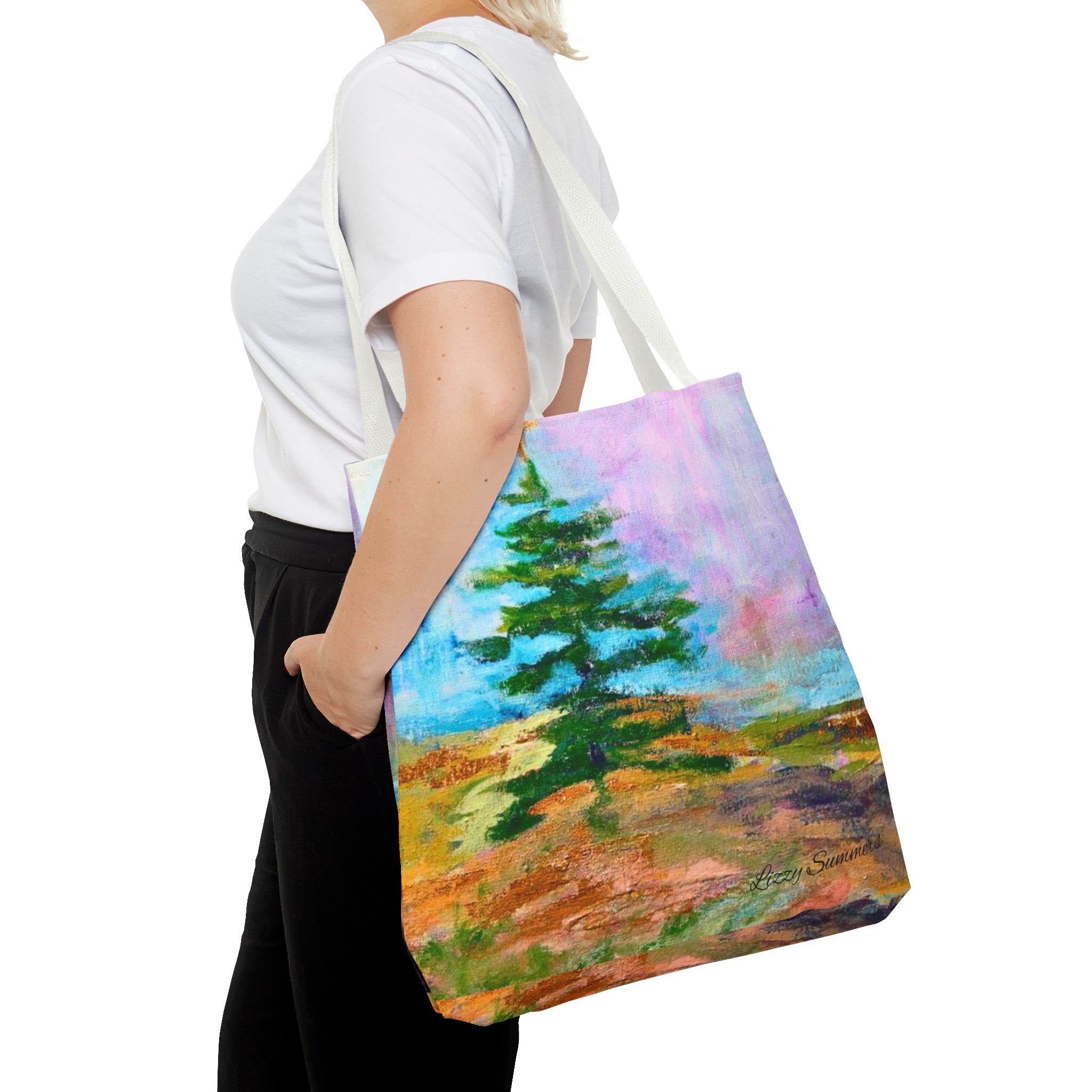 Nature-Inspired Tote Bag with Original Tree Painting by Elisabeth Summers - Image 36
