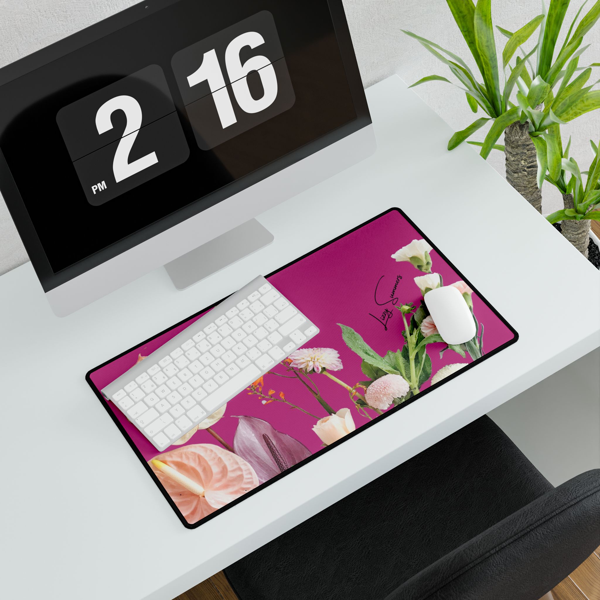 Desk Mat Desk Pad Bouquet Fuscia - Image 11
