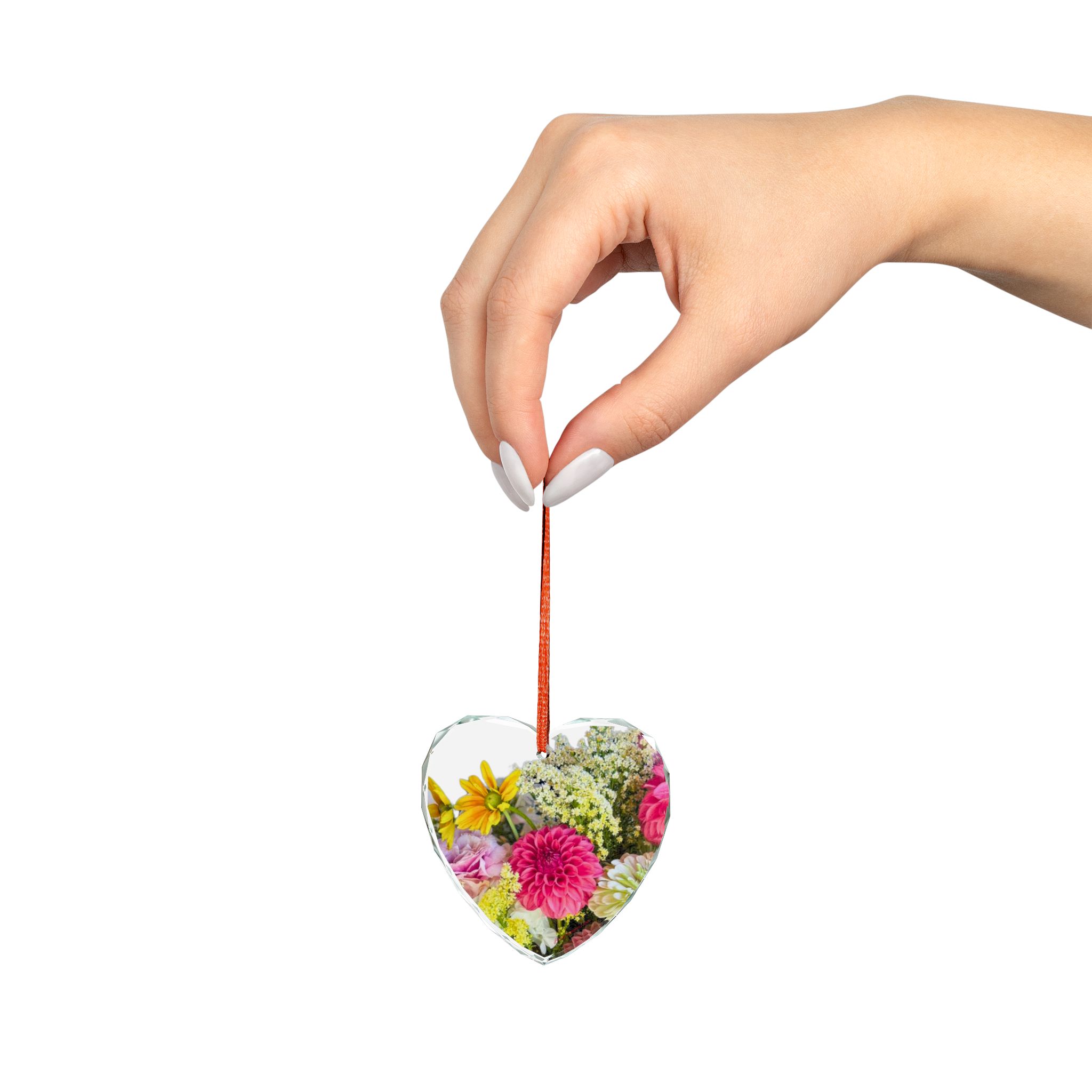 Glass Ornament Flower Bouquet #4 - Image 4