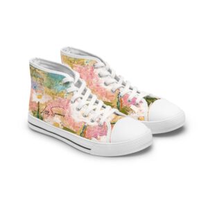 Lizzy's High Top Sneakers, Impressionistic Daisies