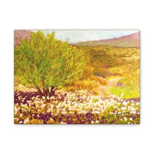 Matte Canvas, Stretched, 1.25" Hill Country pastel