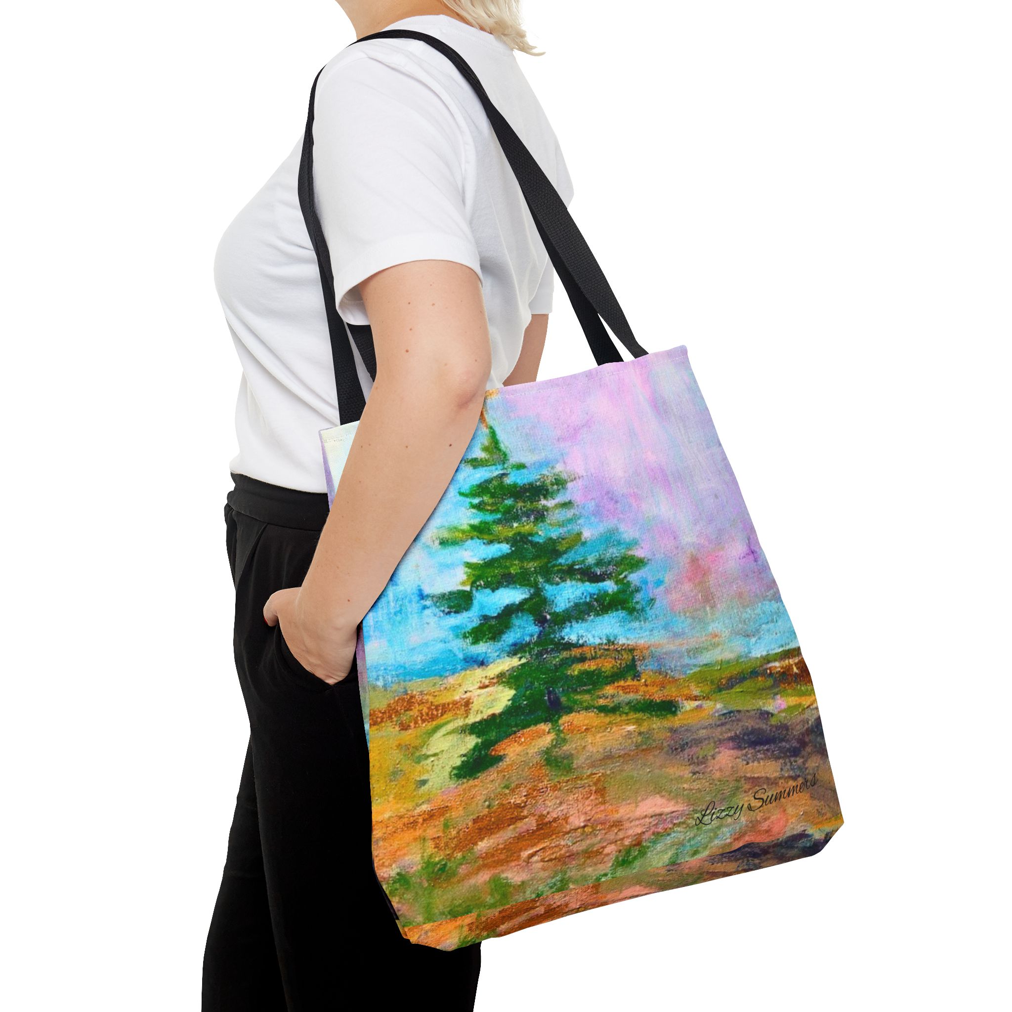 Nature-Inspired Tote Bag with Original Tree Painting by Elisabeth Summers - Image 12