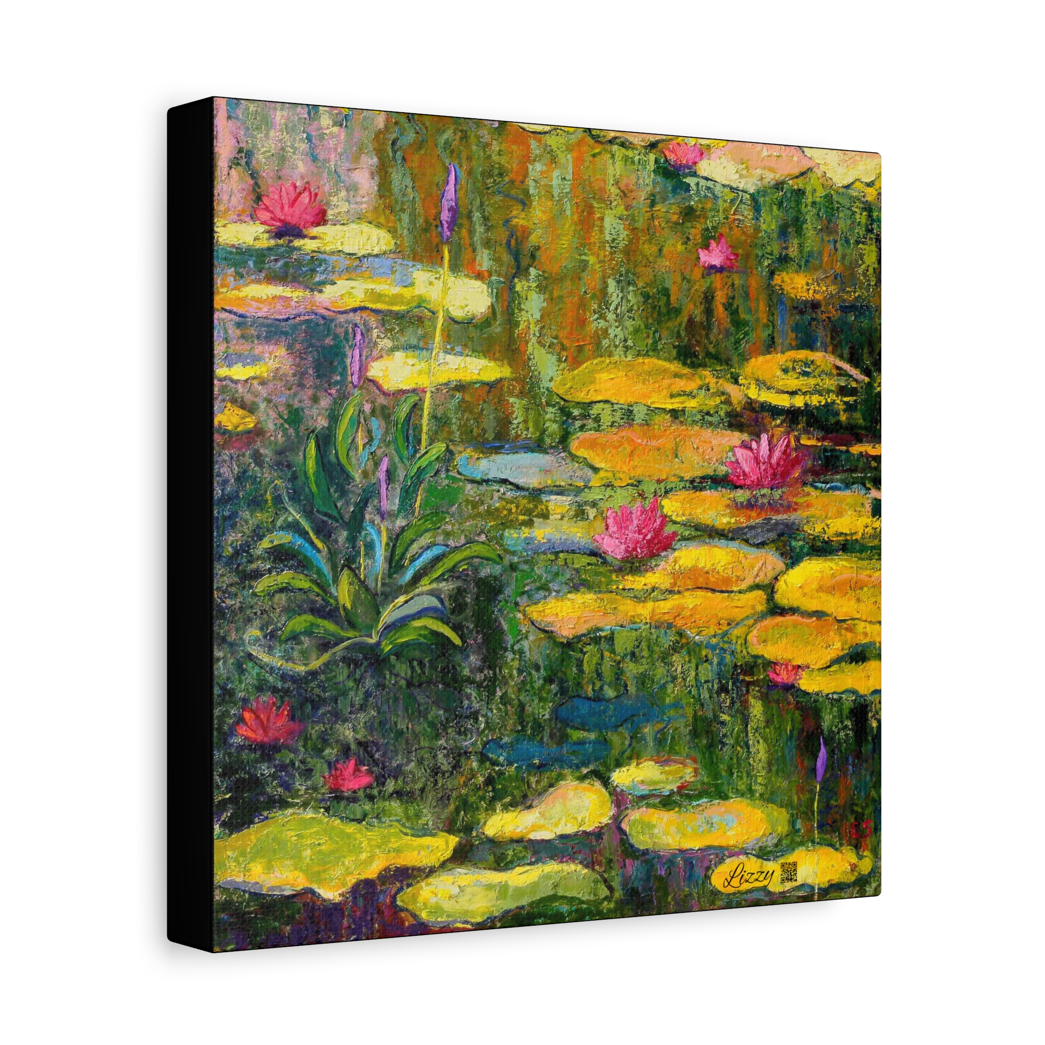 Canvas Print -Impressionistic Waterlilies - Image 6