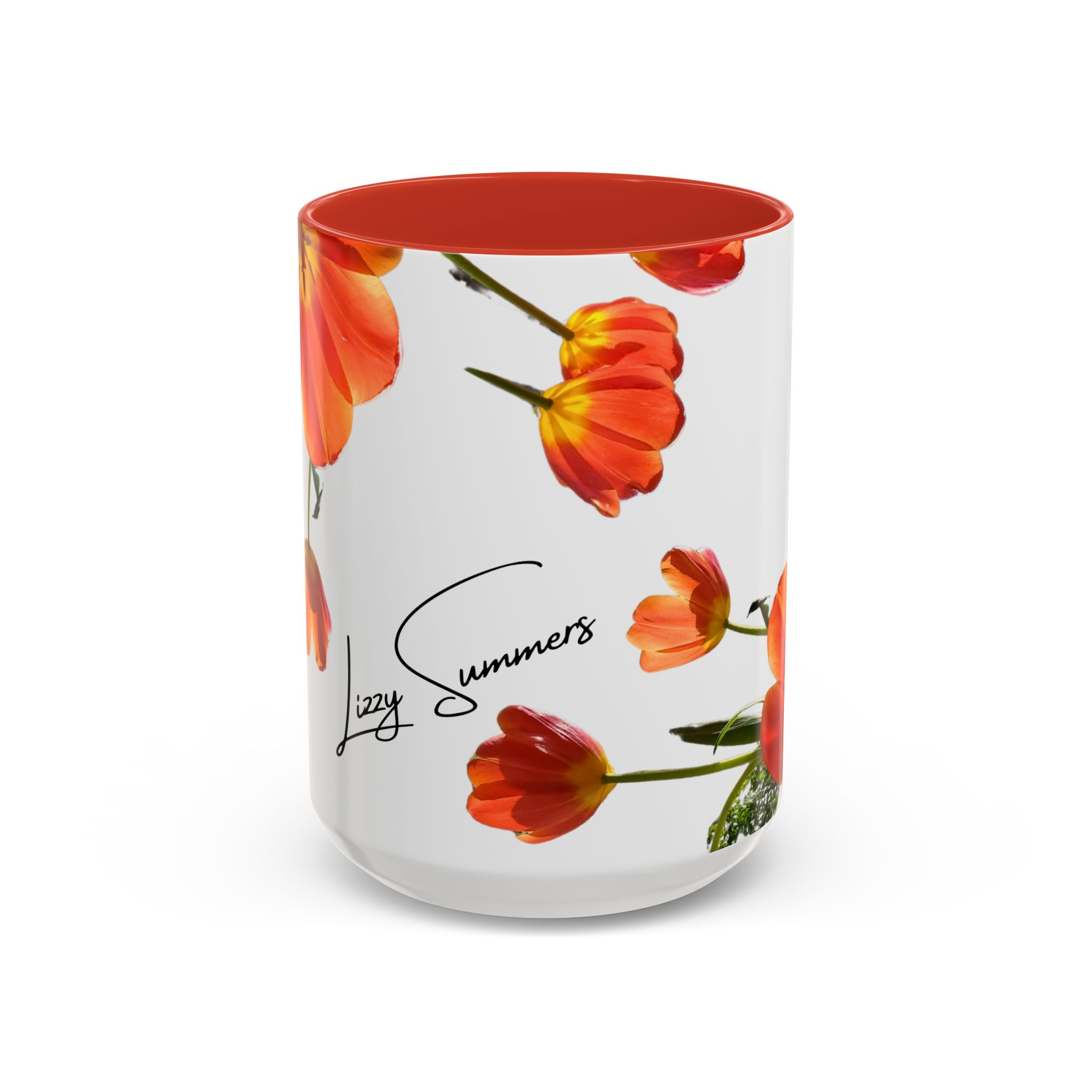 Coffee Mug Orange Tulips - Image 13