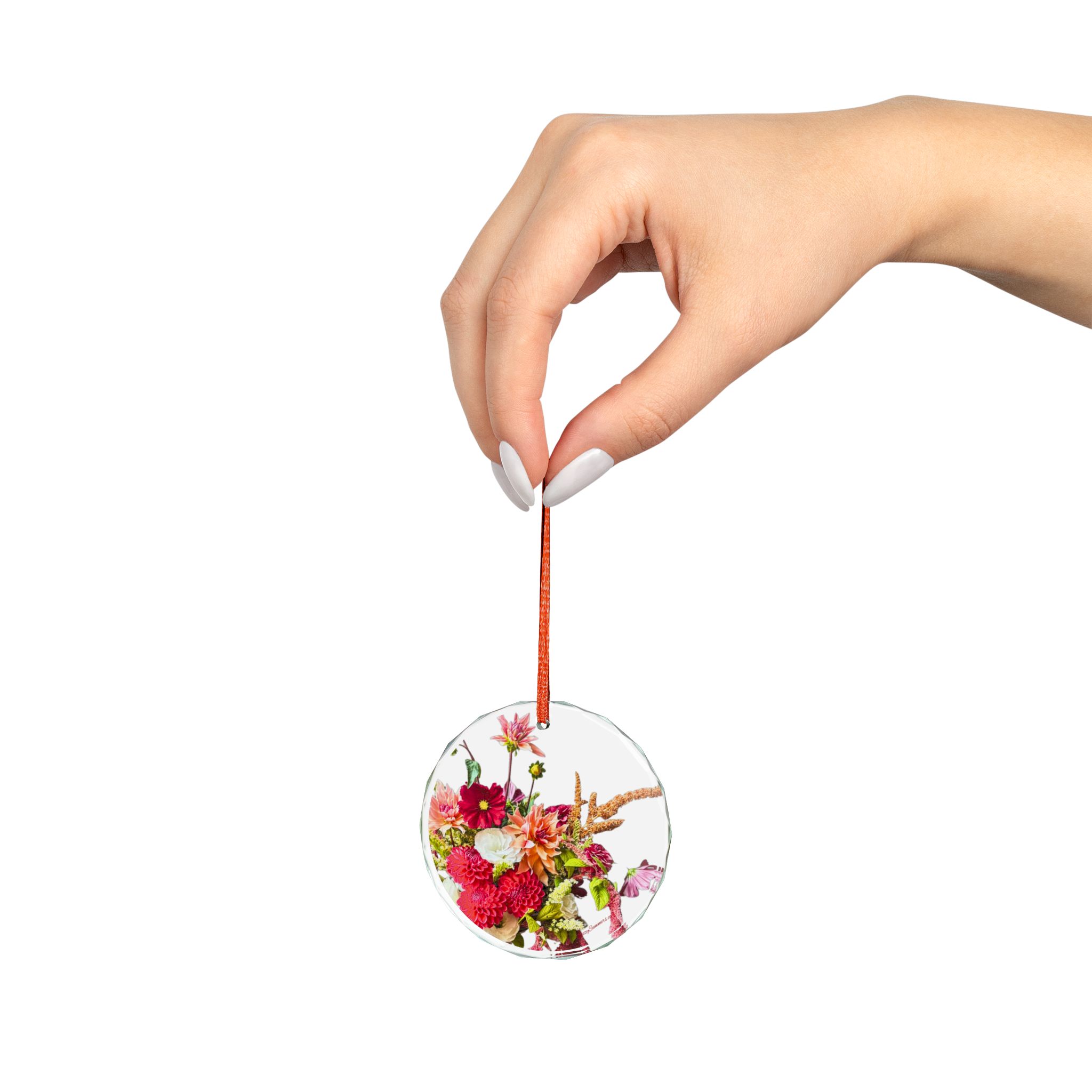 Glass Ornament Flower Bouquet #2 - Image 8