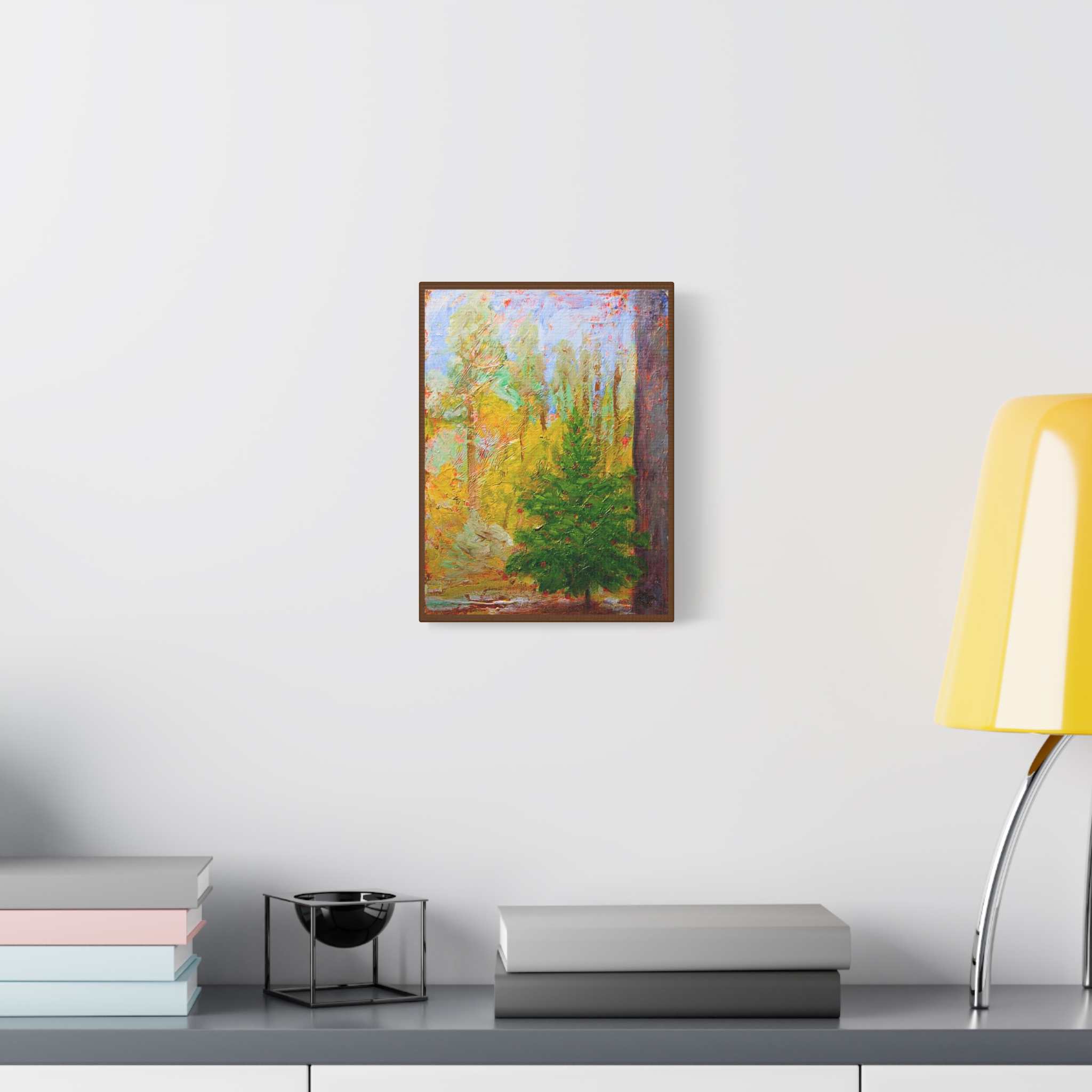 Matte Canvas, Stretched 1.25" Giclee, Small Fir Painting - Image 3