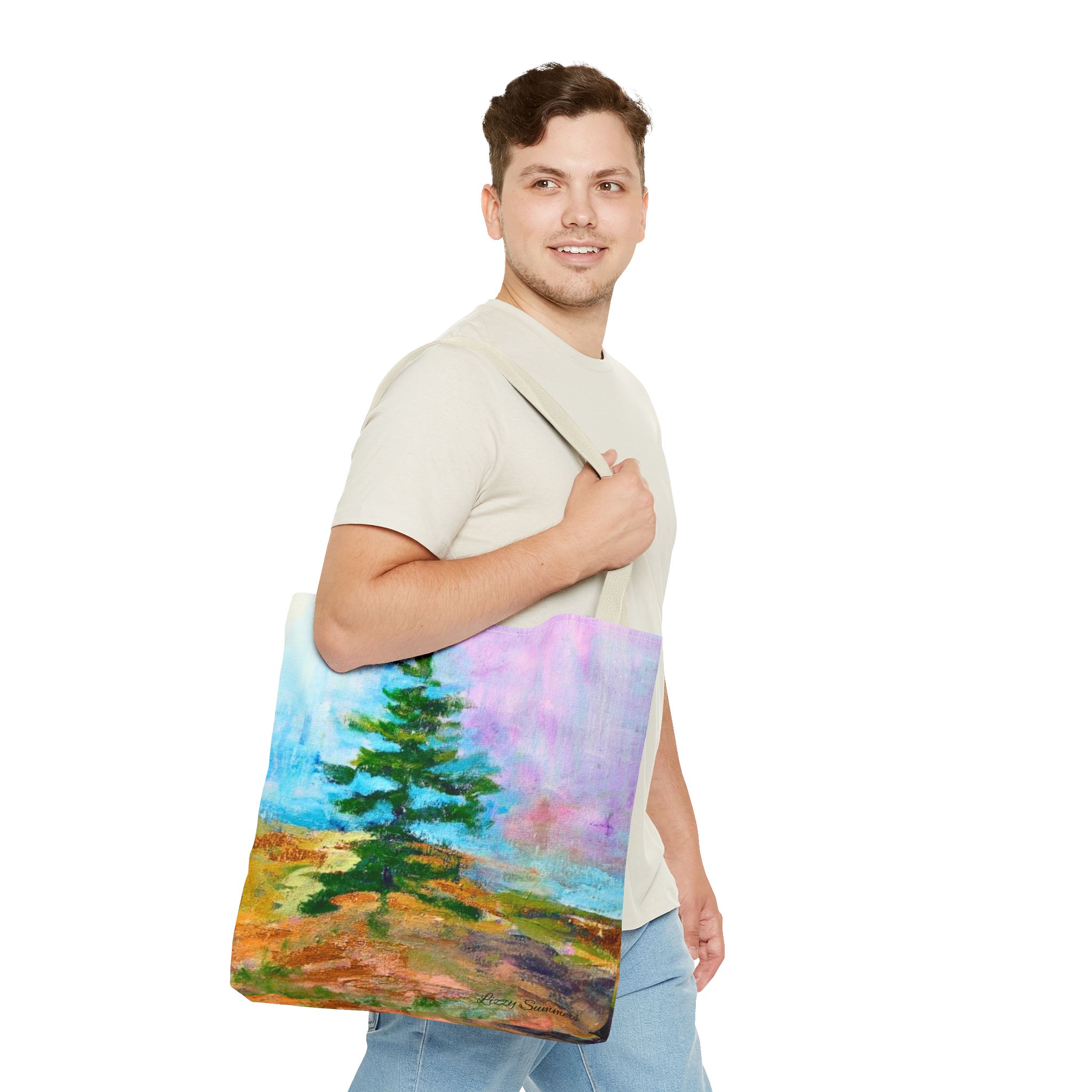 Nature-Inspired Tote Bag with Original Tree Painting by Elisabeth Summers - Image 47