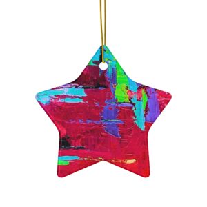 Ornament, Red 4 Shapes