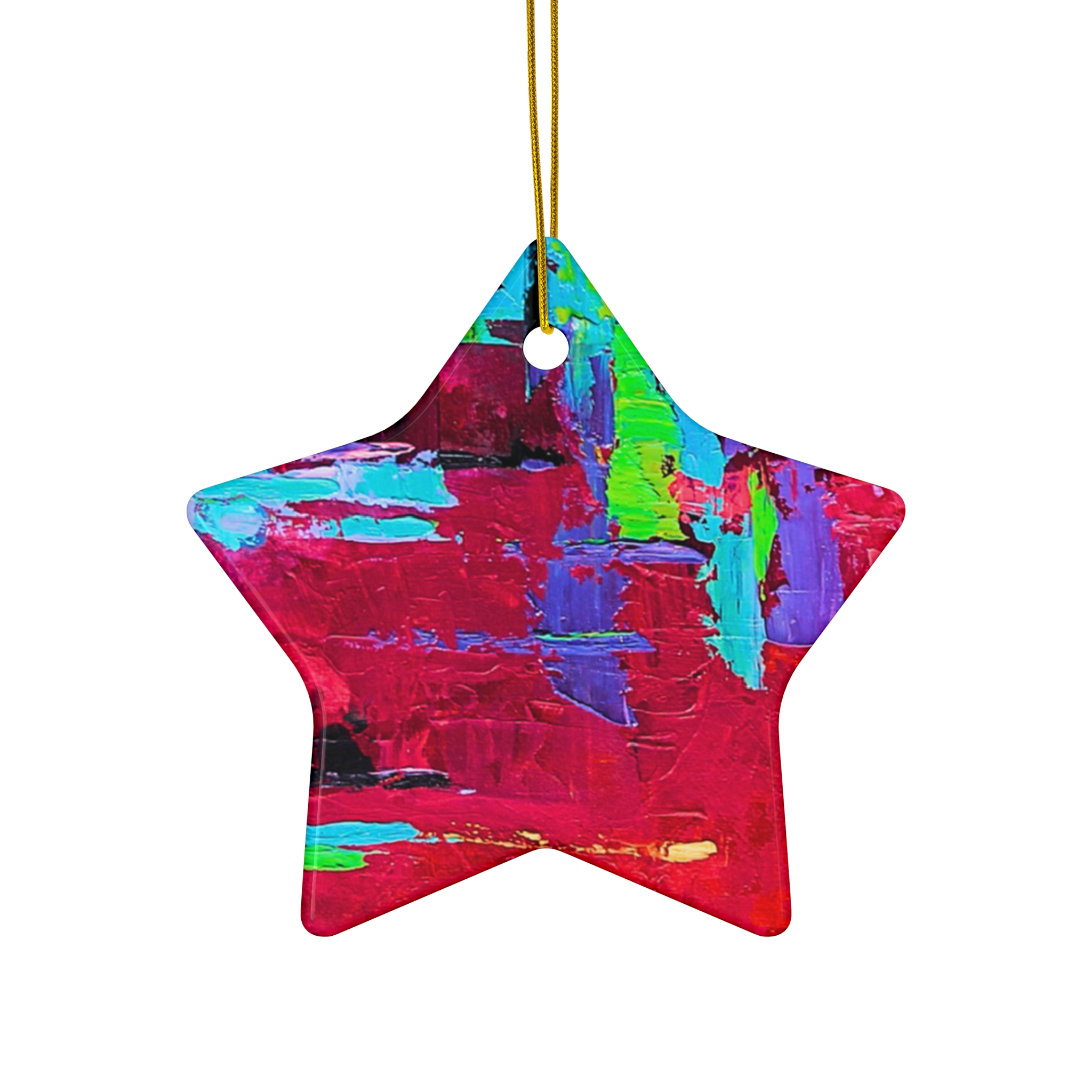 Ornament, Red 4 Shapes