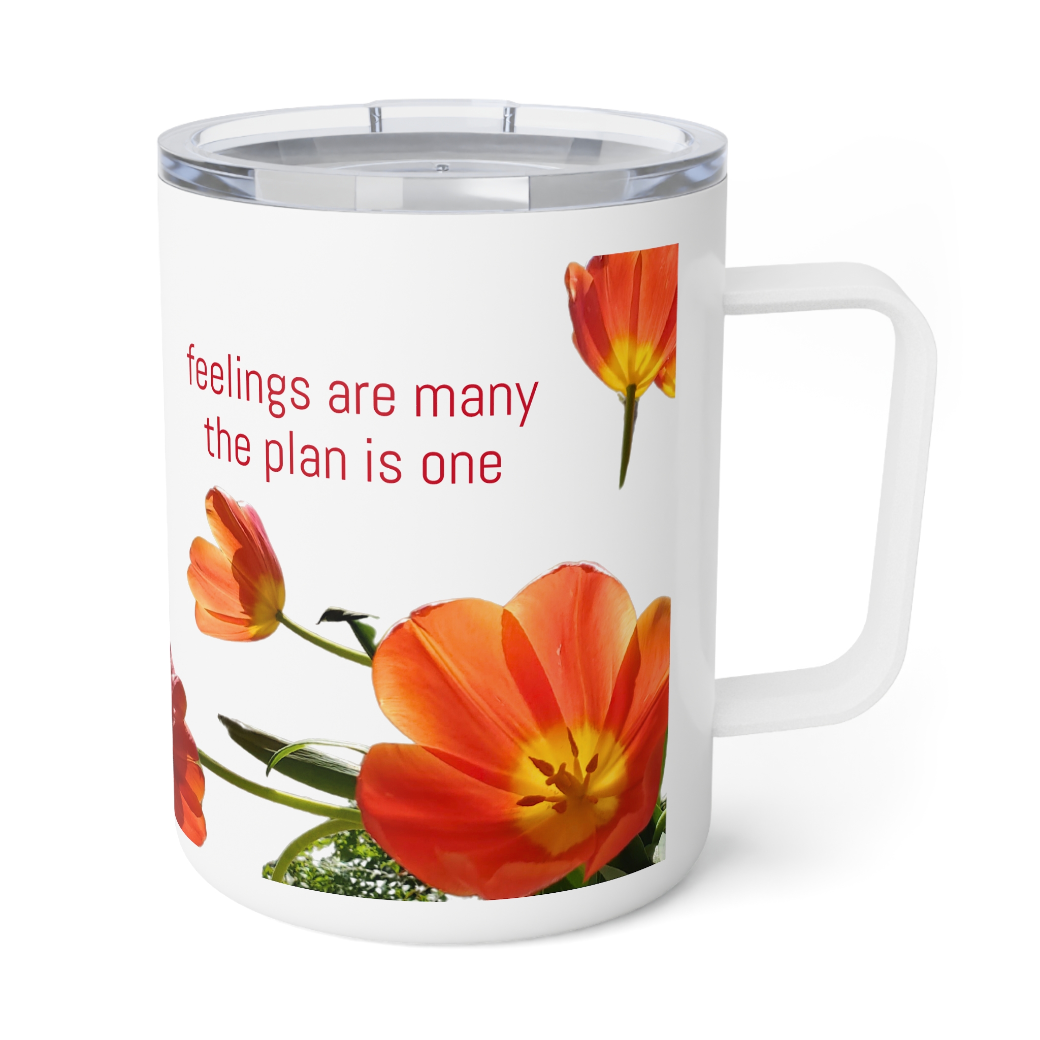 Insulated Coffee Mug-- follow the plan, not the feeling - Image 4