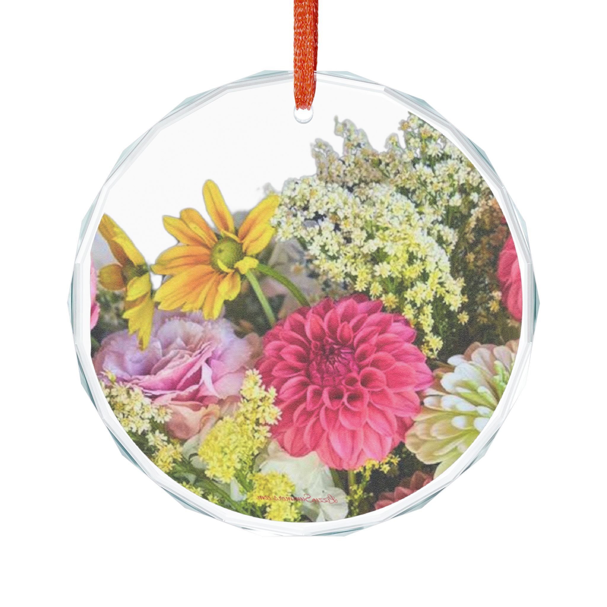 Glass Ornament Flower Bouquet #4 - Image 6