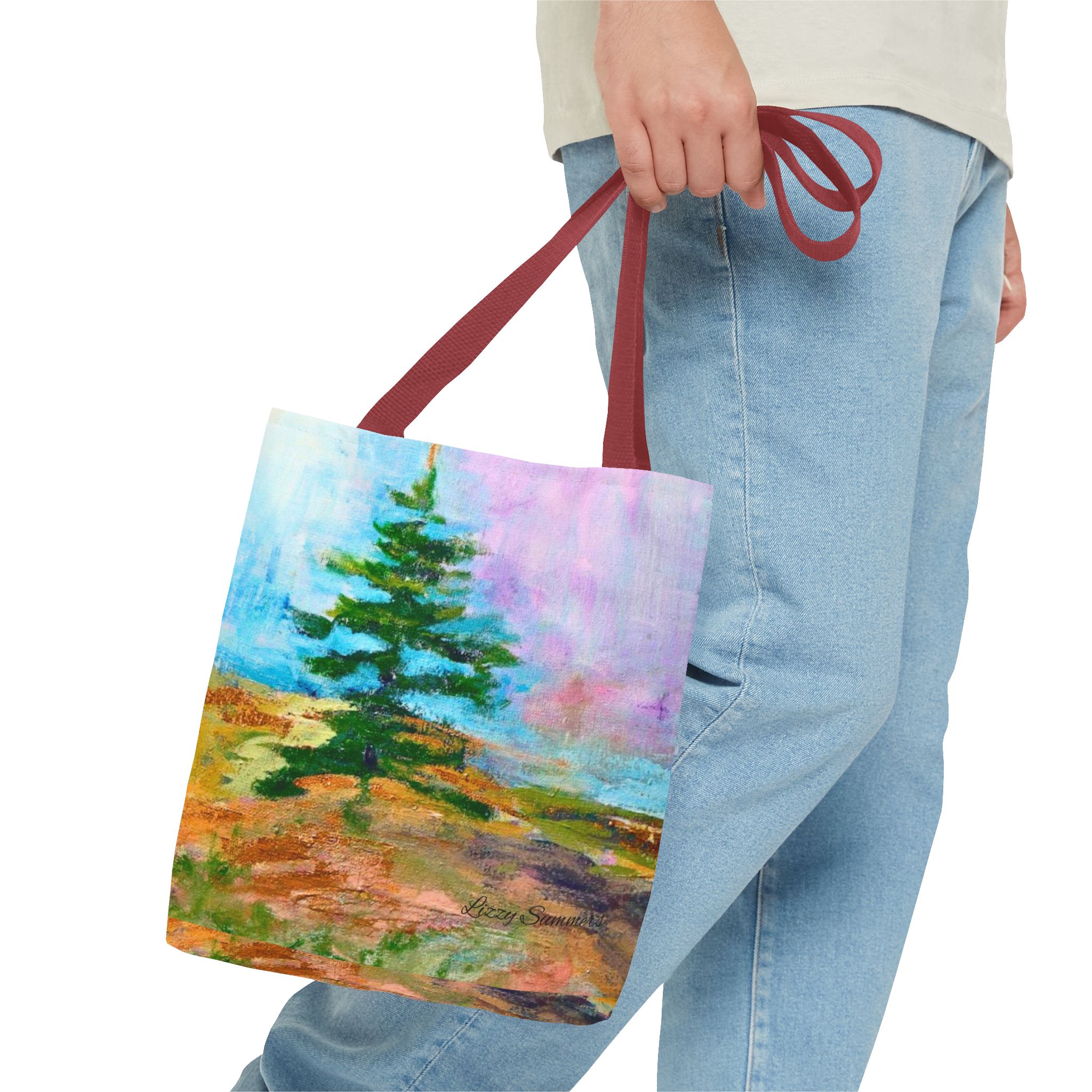 Nature-Inspired Tote Bag with Original Tree Painting by Elisabeth Summers - Image 15