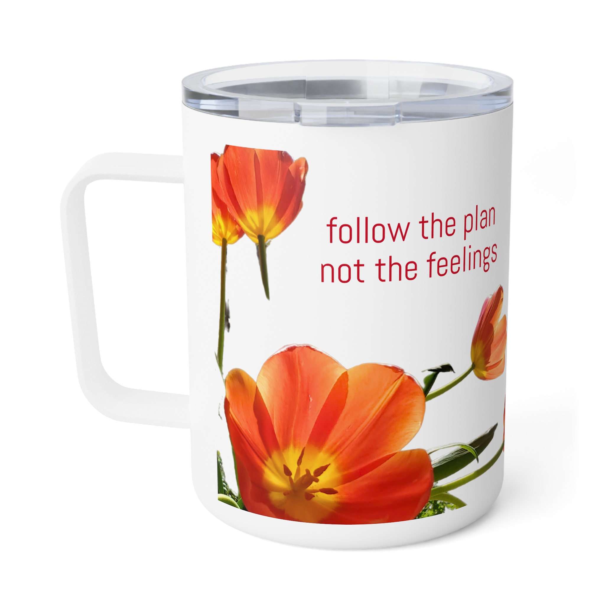 Insulated Coffee Mug-- follow the plan, not the feeling - Image 3