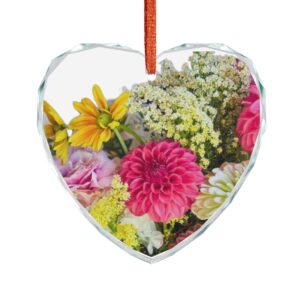 Glass Ornament Flower Bouquet #4