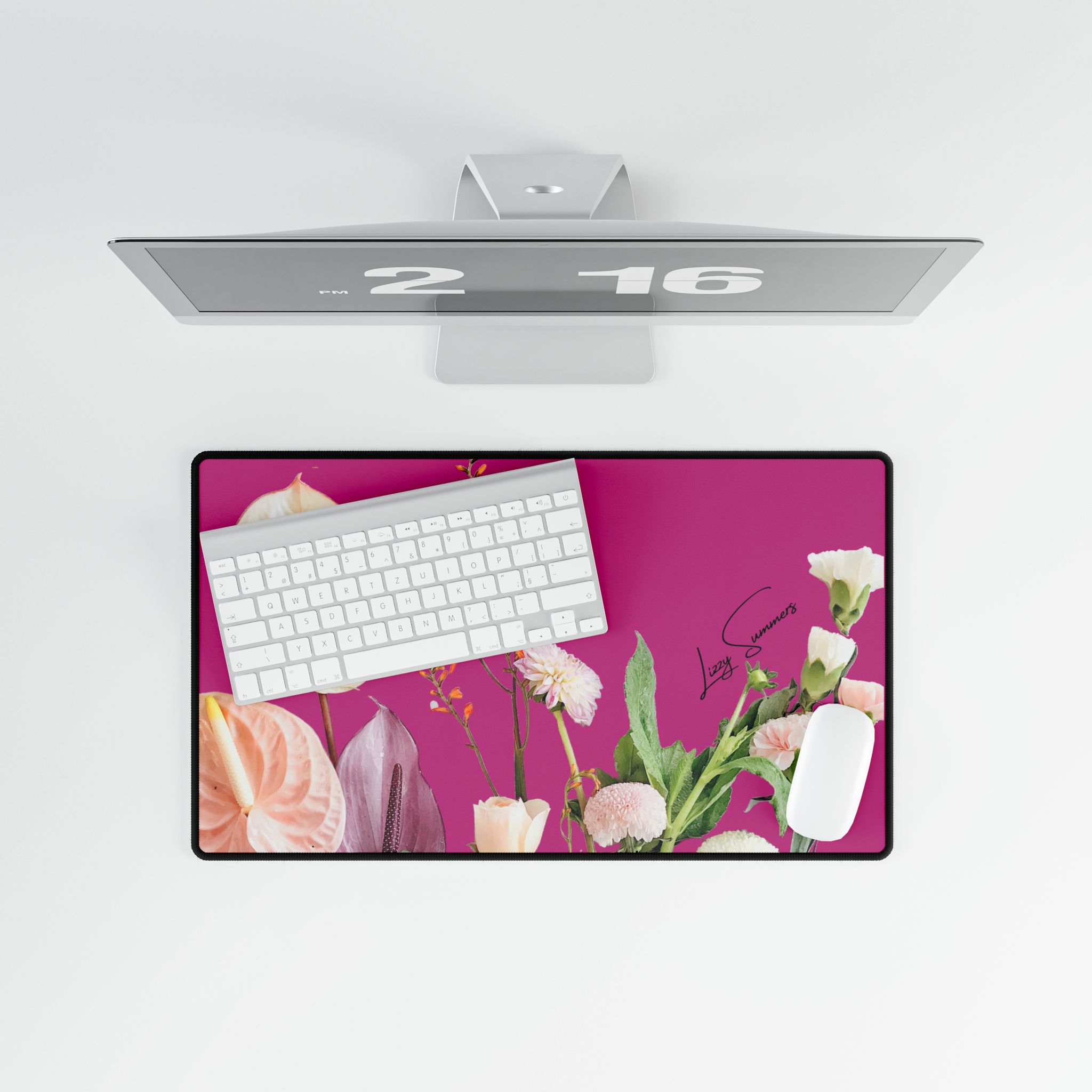 Desk Mat Desk Pad Bouquet Fuscia - Image 12
