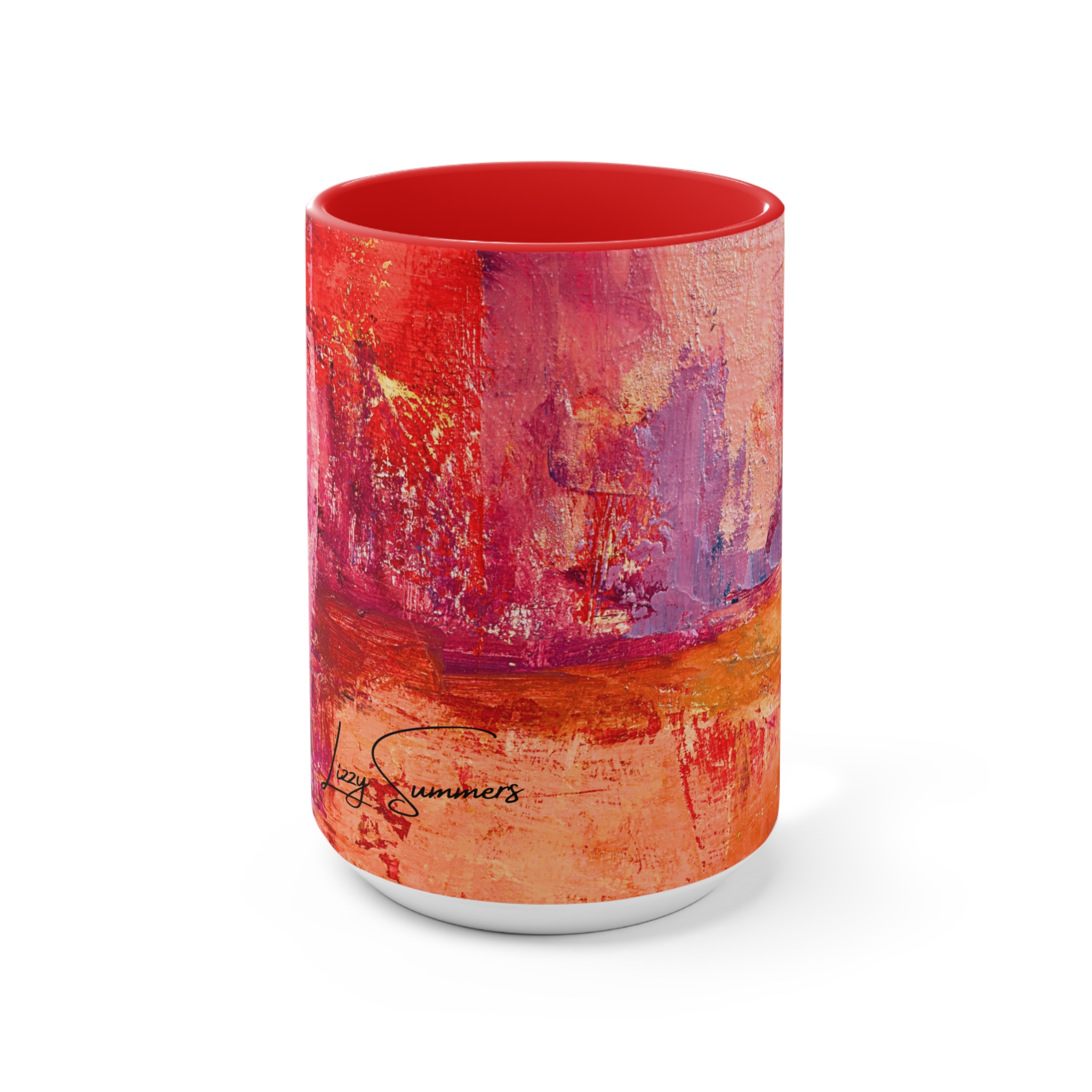 Warm Orange and Red Coffee Mug - Image 13