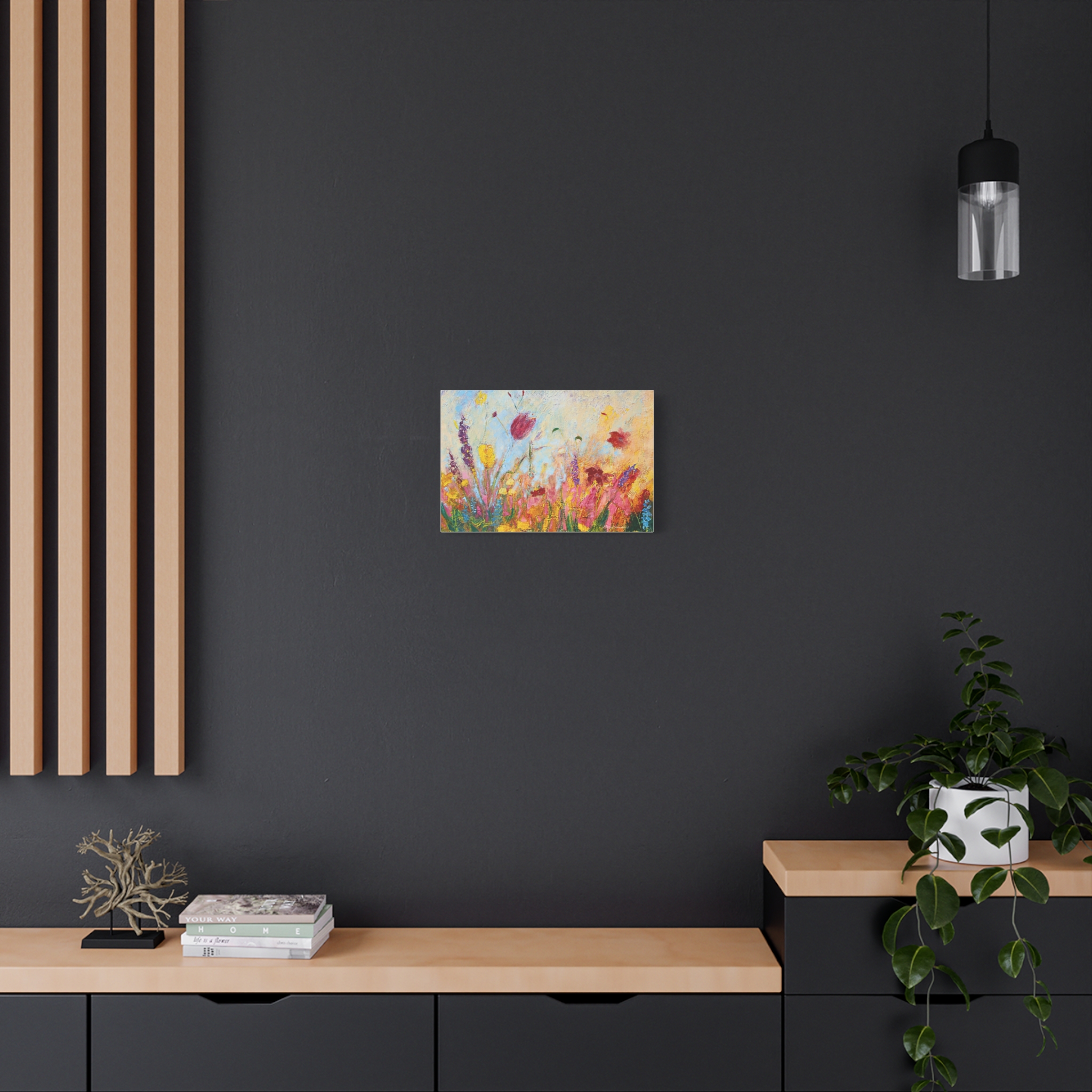 Wildflowers Stretched Canvas Print - Image 4