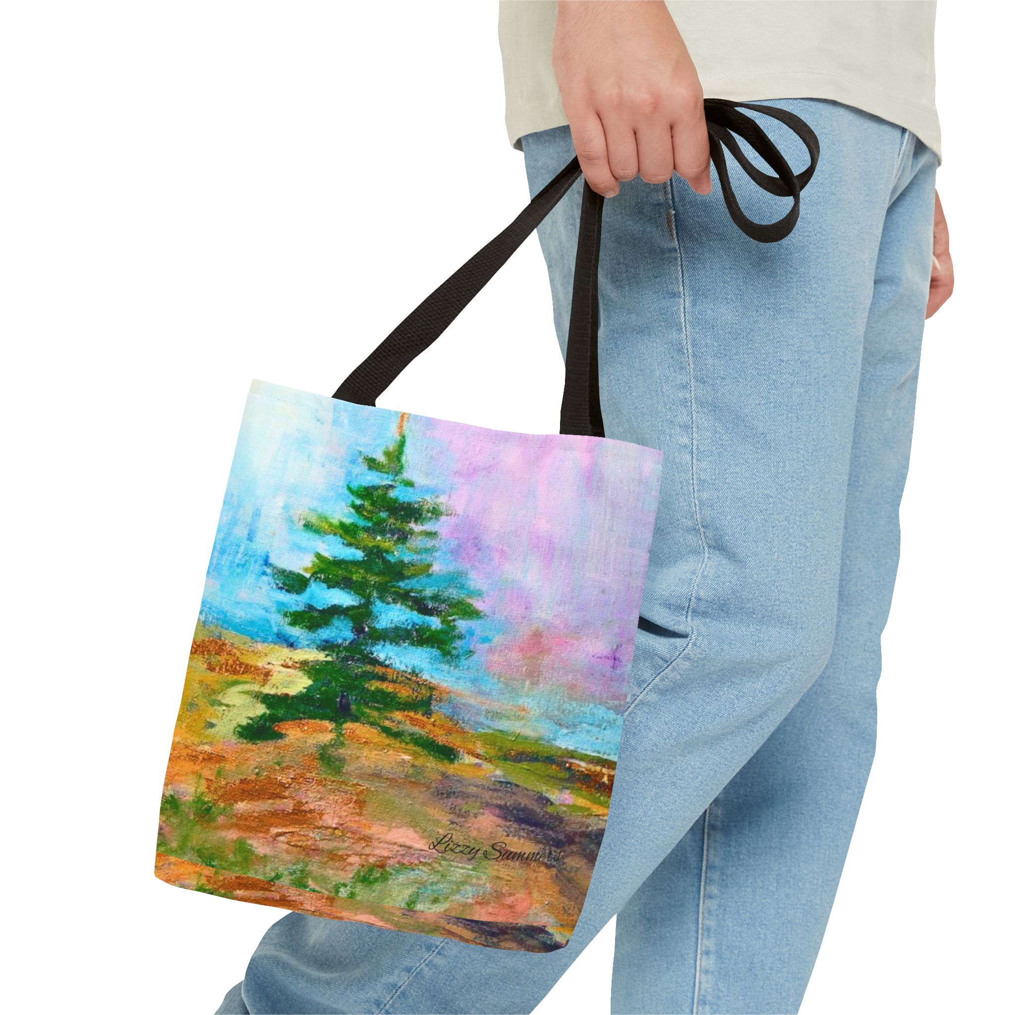 Nature-Inspired Tote Bag with Original Tree Painting by Elisabeth Summers - Image 3