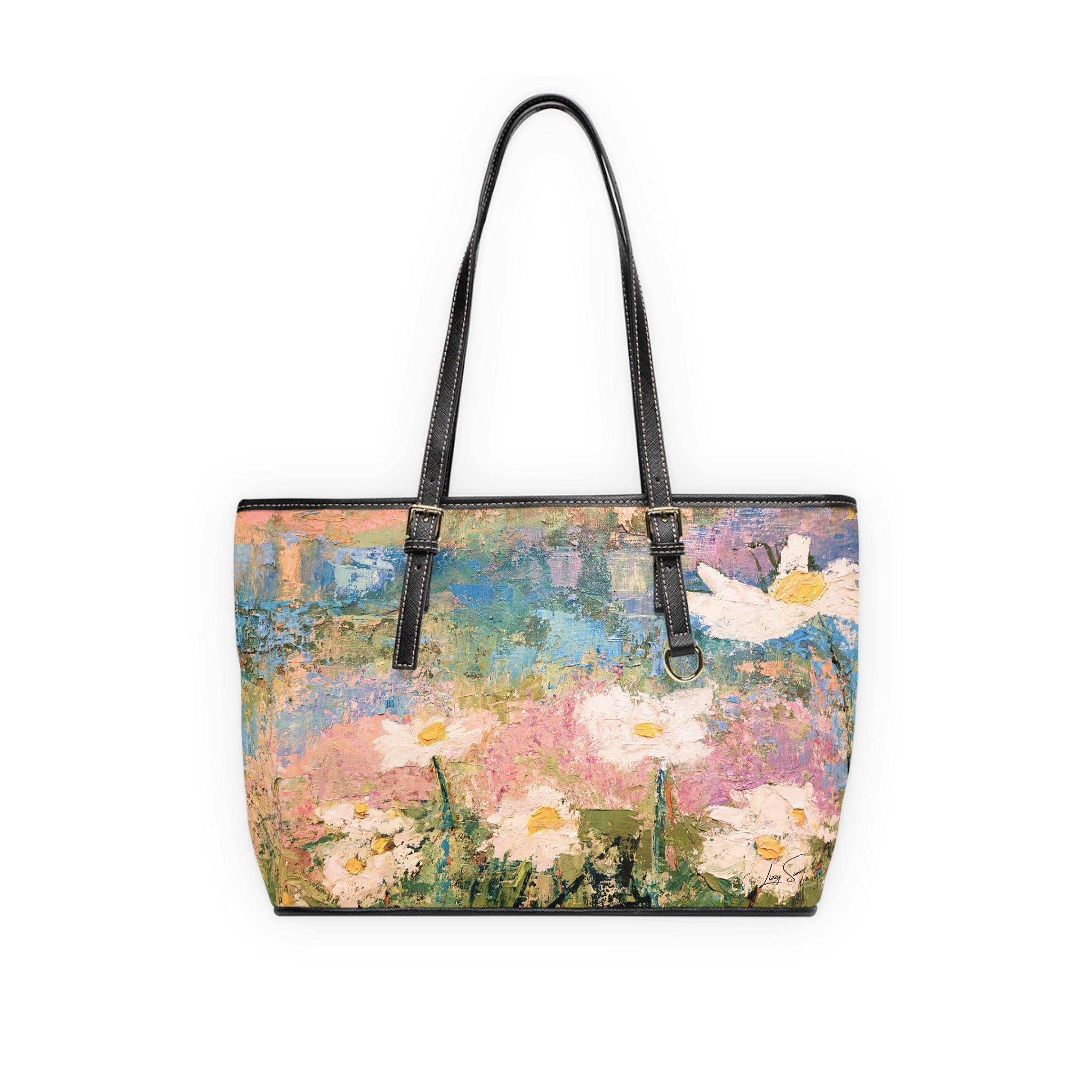 Impressionistic Daisy Shoulder Bag by Lizzy Summers - Image 5