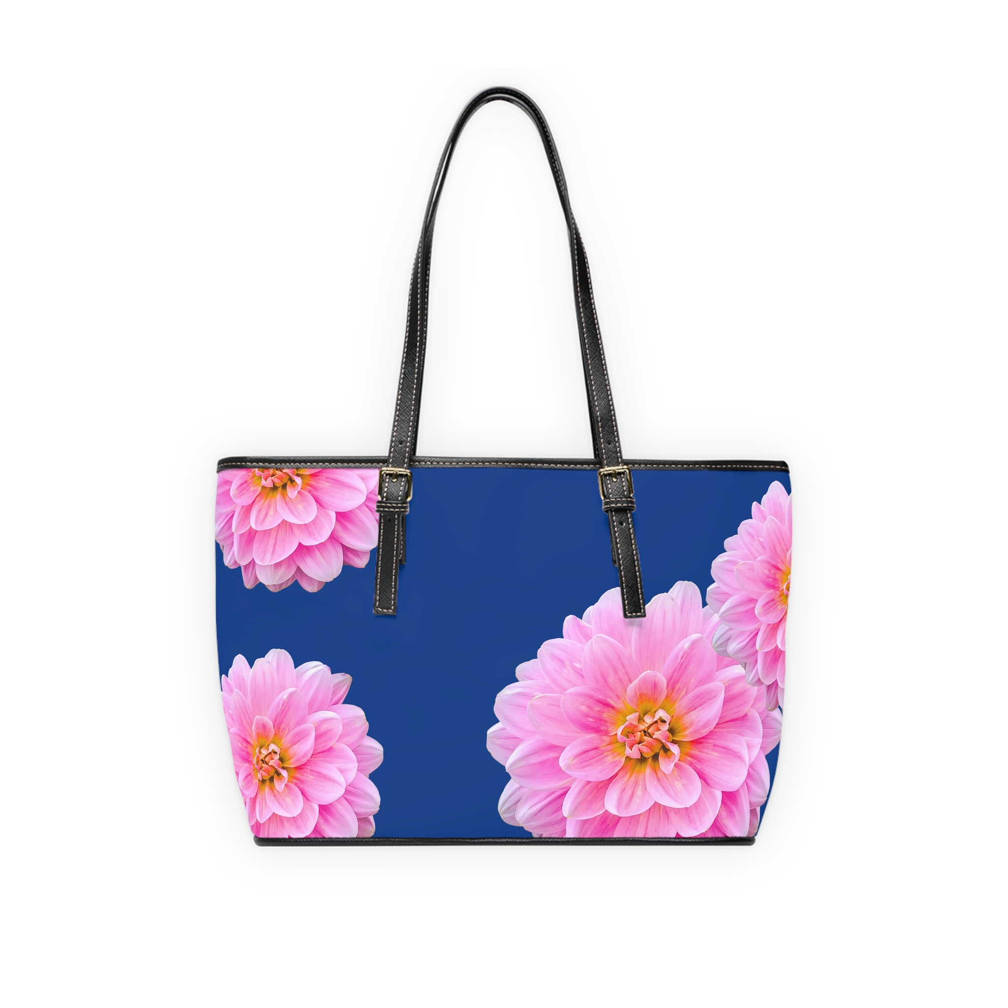Zinnia on Blue Shoulder Bag - Image 6