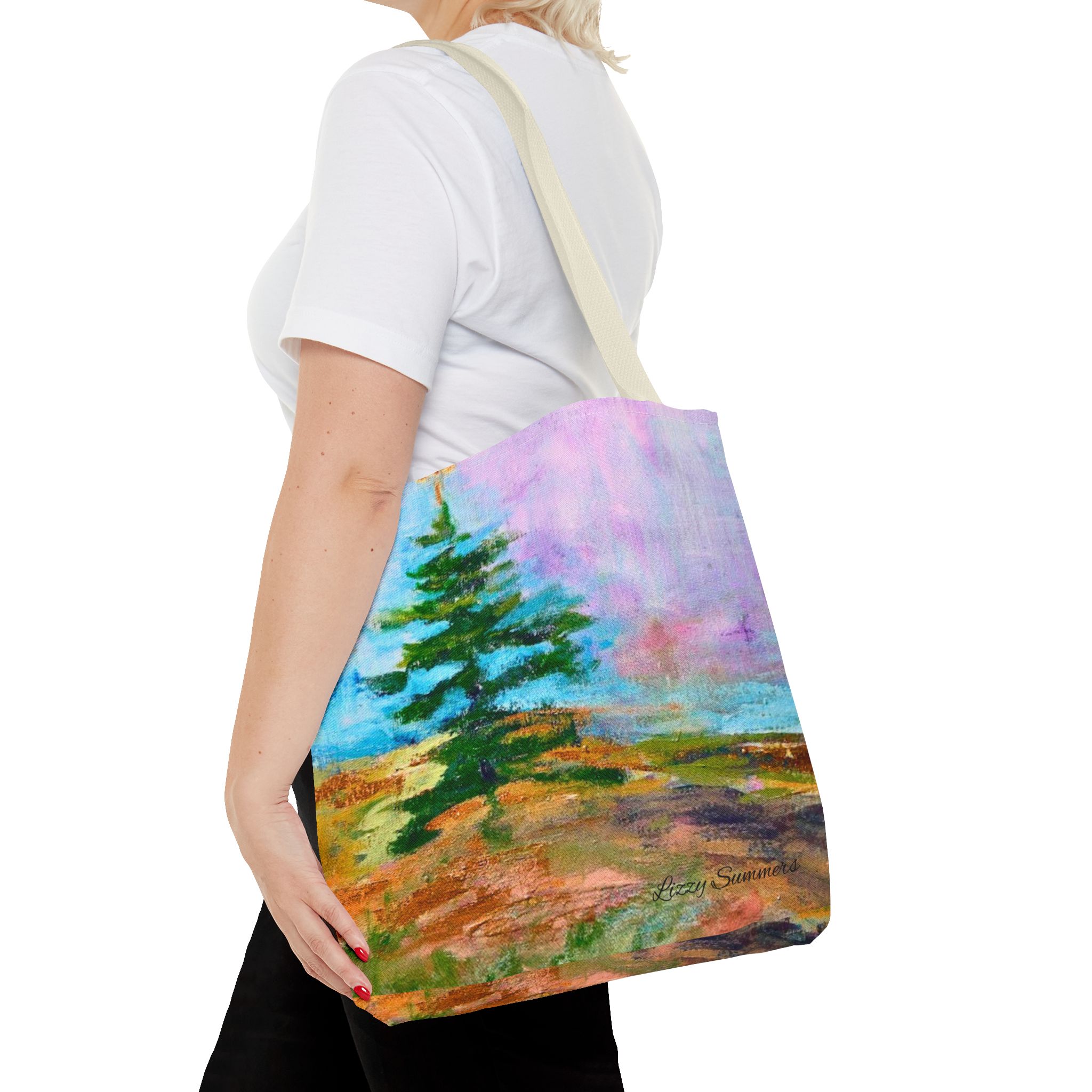 Nature-Inspired Tote Bag with Original Tree Painting by Elisabeth Summers - Image 44