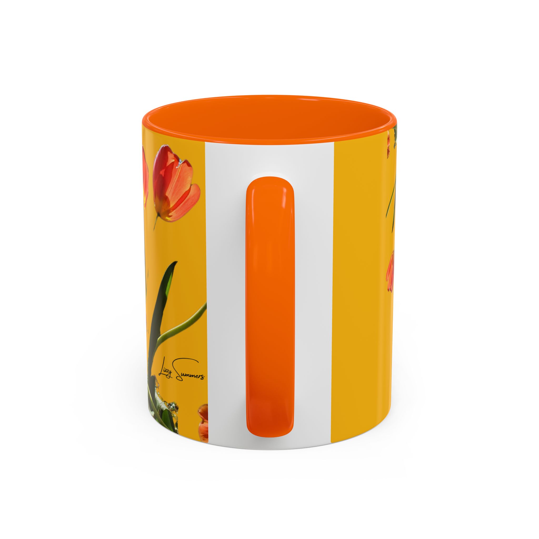 Mug, Cheerful Bright Tulips on Yellow Coffee Cup, Floral Tea Mug, Spring Flower Design, Gift for Gardener, Mother's Day Present, Kitchen - Image 20