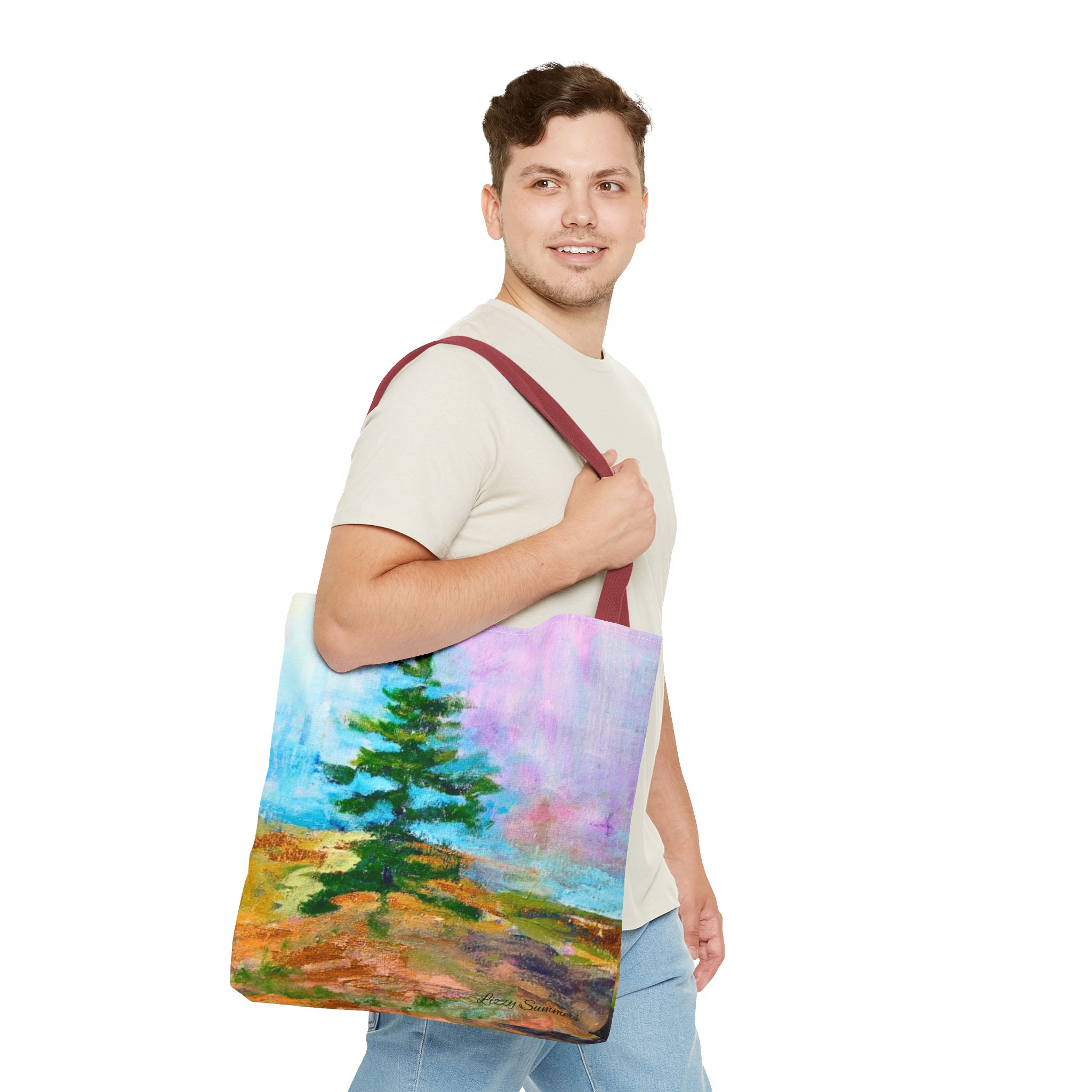 Nature-Inspired Tote Bag with Original Tree Painting by Elisabeth Summers - Image 23
