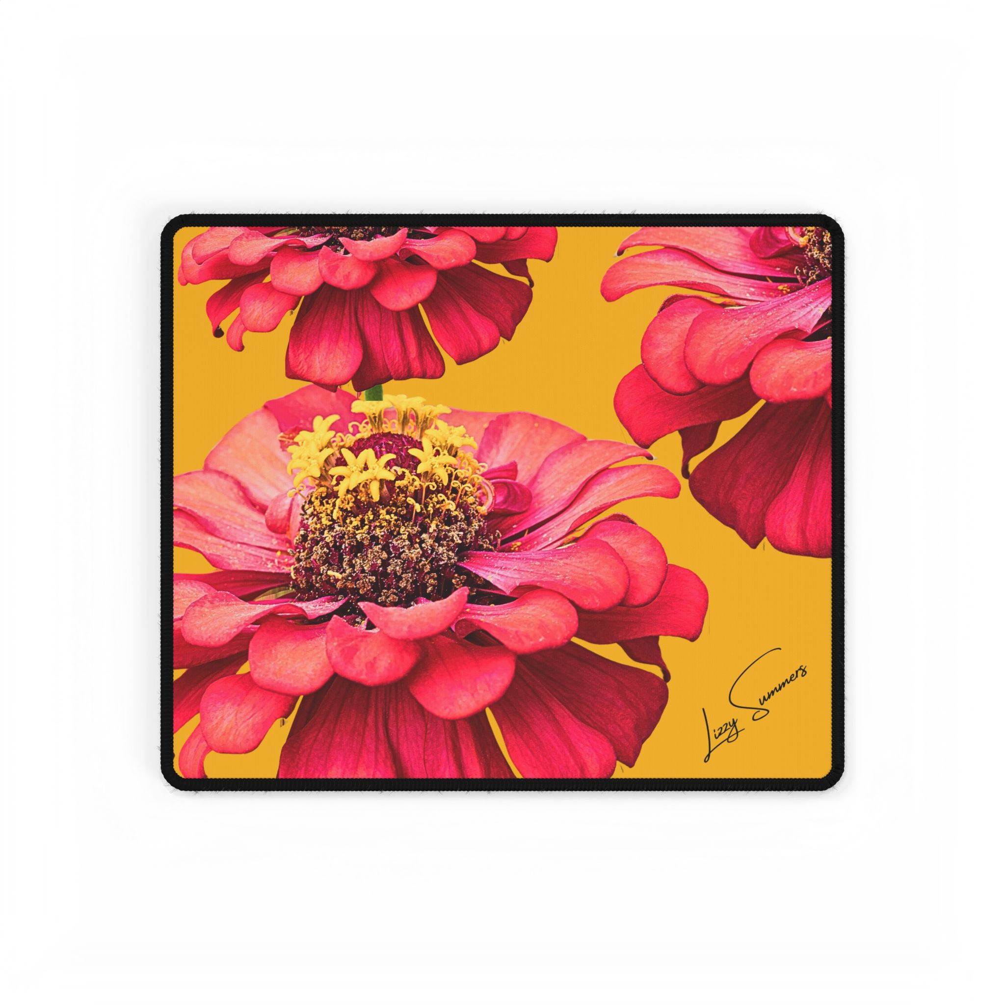 Desk Pad Desk Mat Zinnia Yellow - Image 5