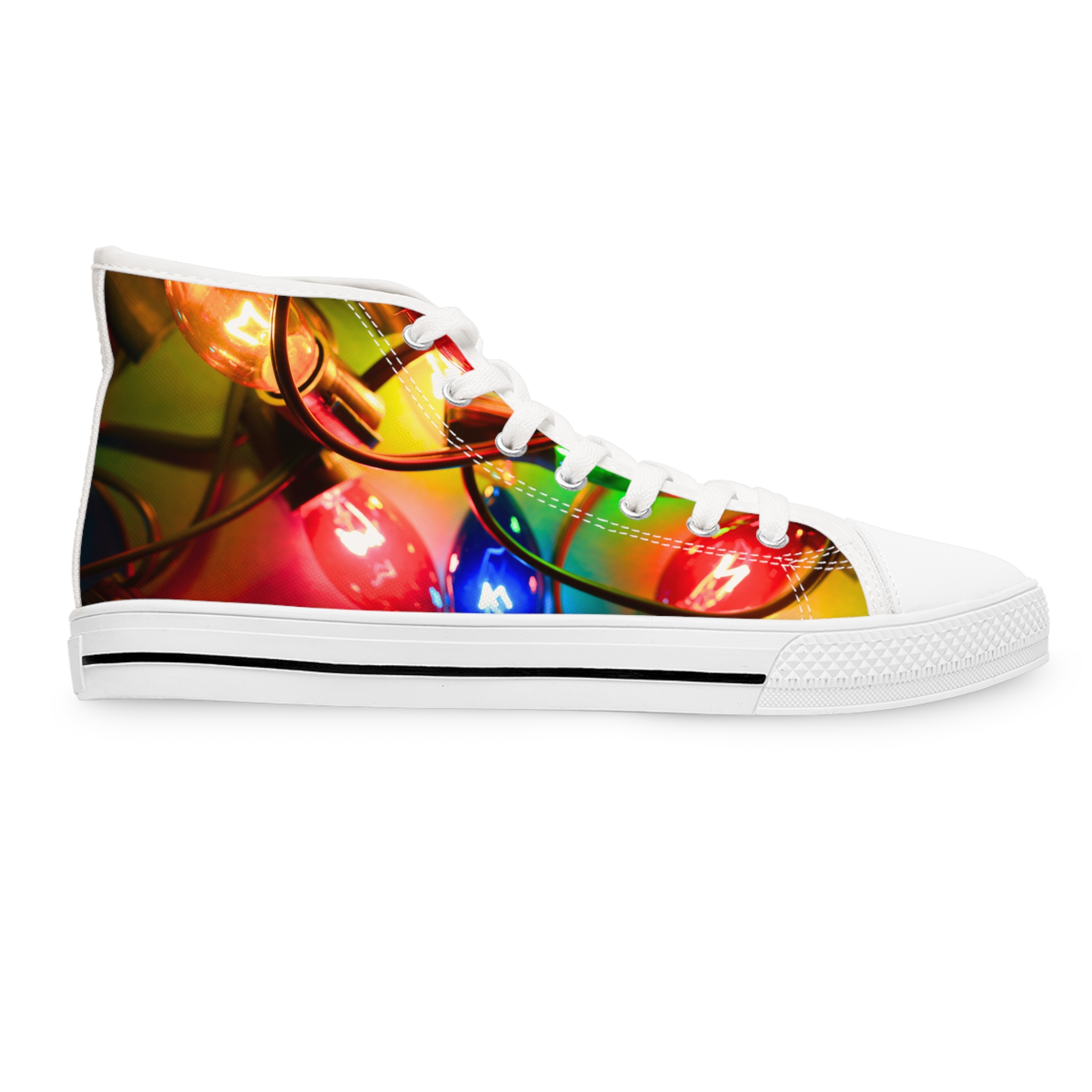 Christmas Lights High Top Sneakers - Image 4