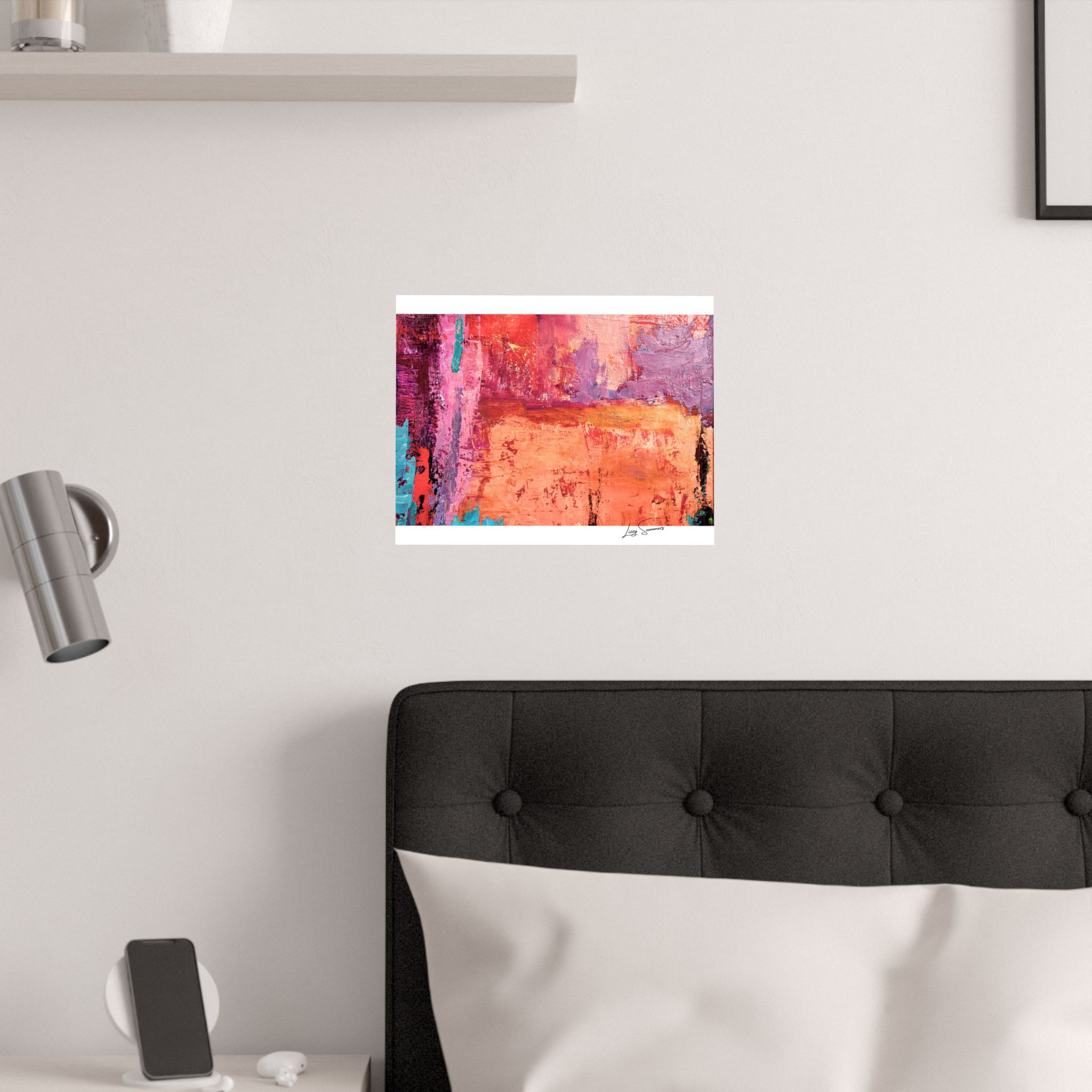 Poster Orange Abstract Painterly - Image 3