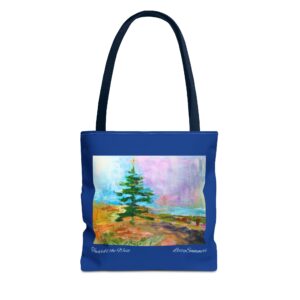 Tote Bag Original Art Colorado Fir blue tote