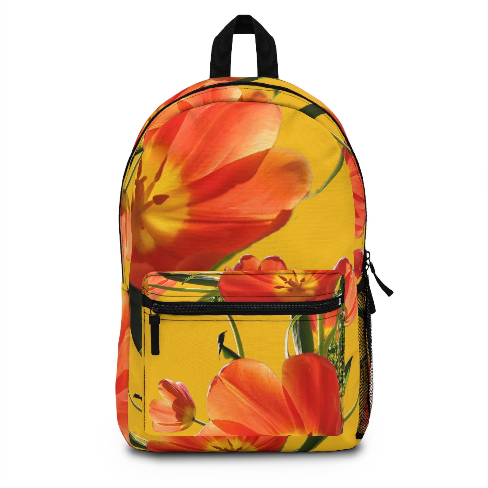 Tulips on Yellow Backpack