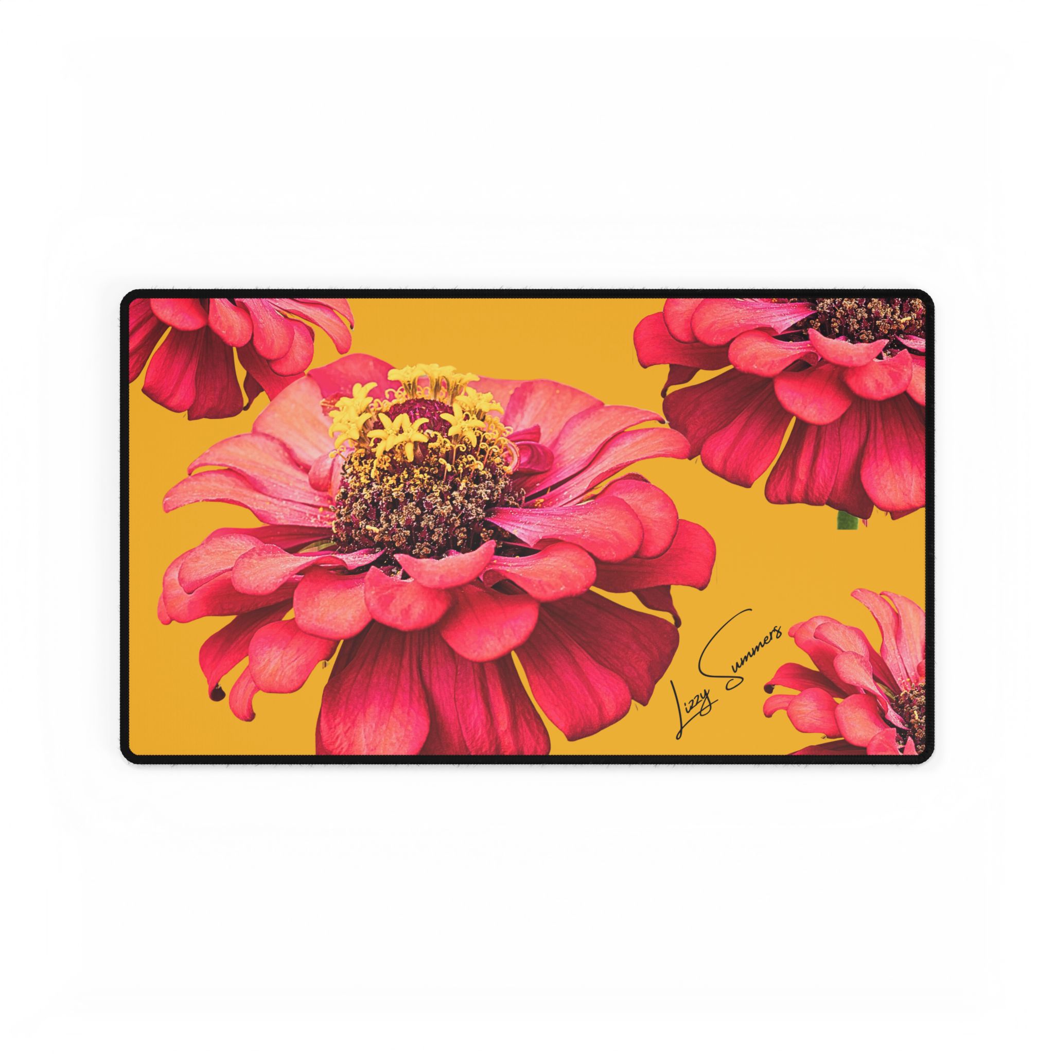 Desk Pad Desk Mat Zinnia Yellow - Image 9