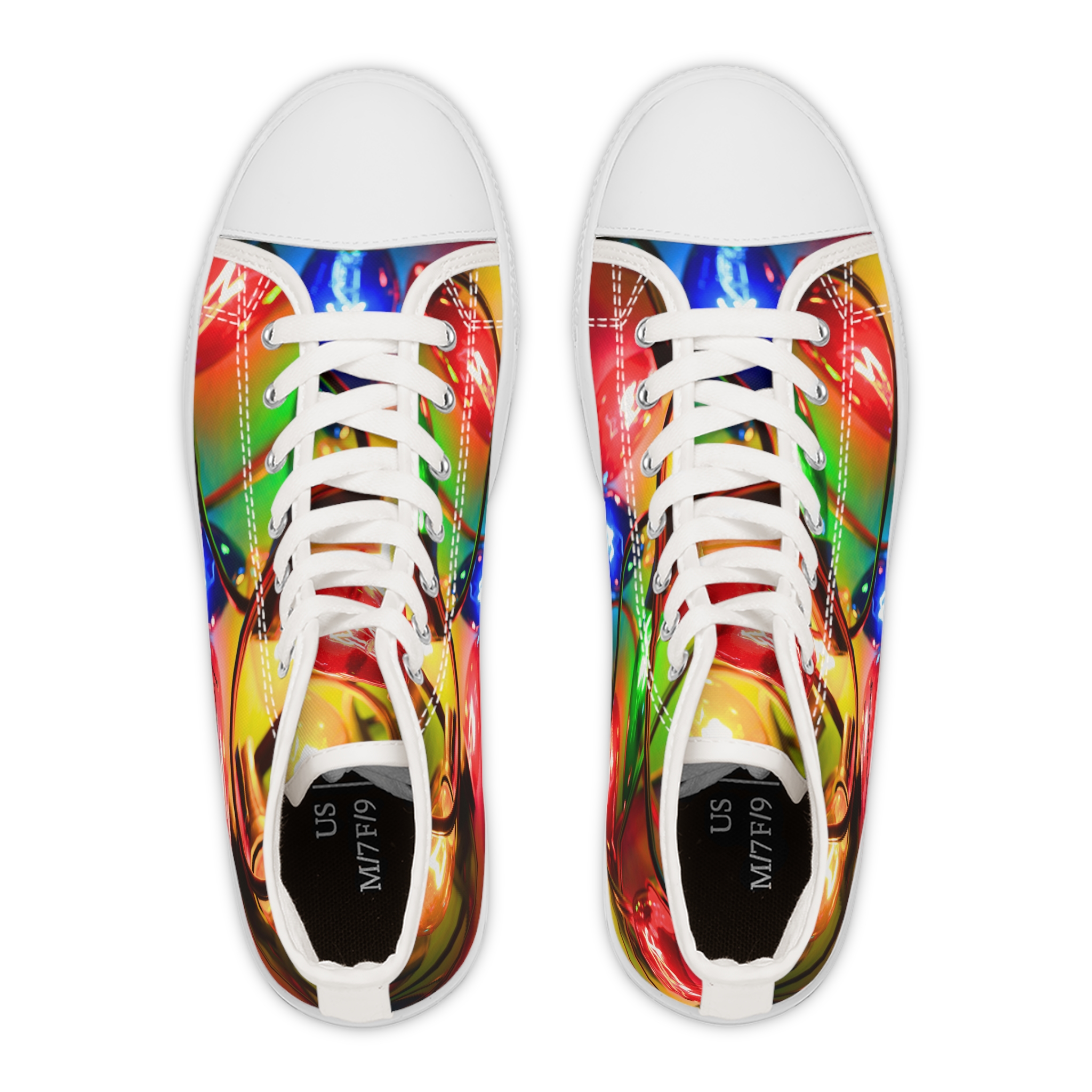 Christmas Lights High Top Sneakers - Image 2