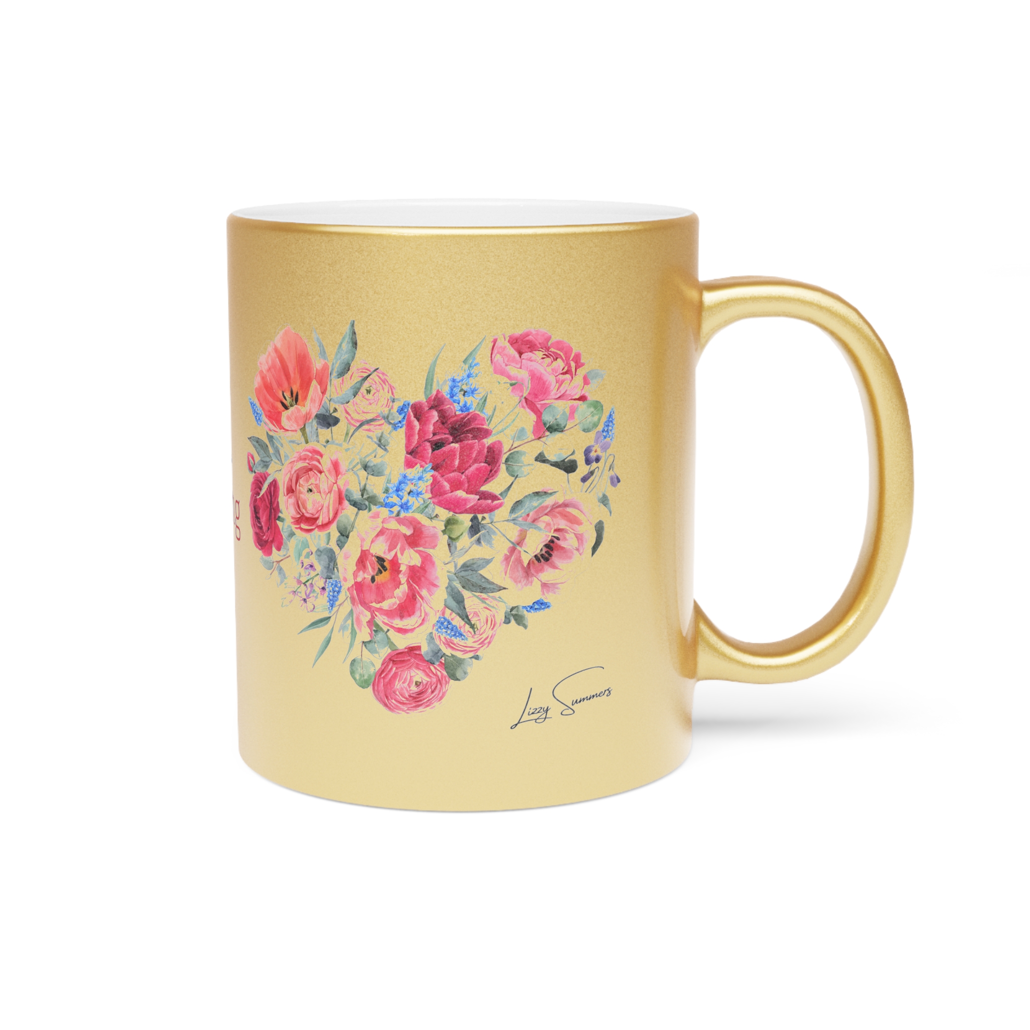 Keep Blooming Metallic Mug (Silver or Gold) - Image 7