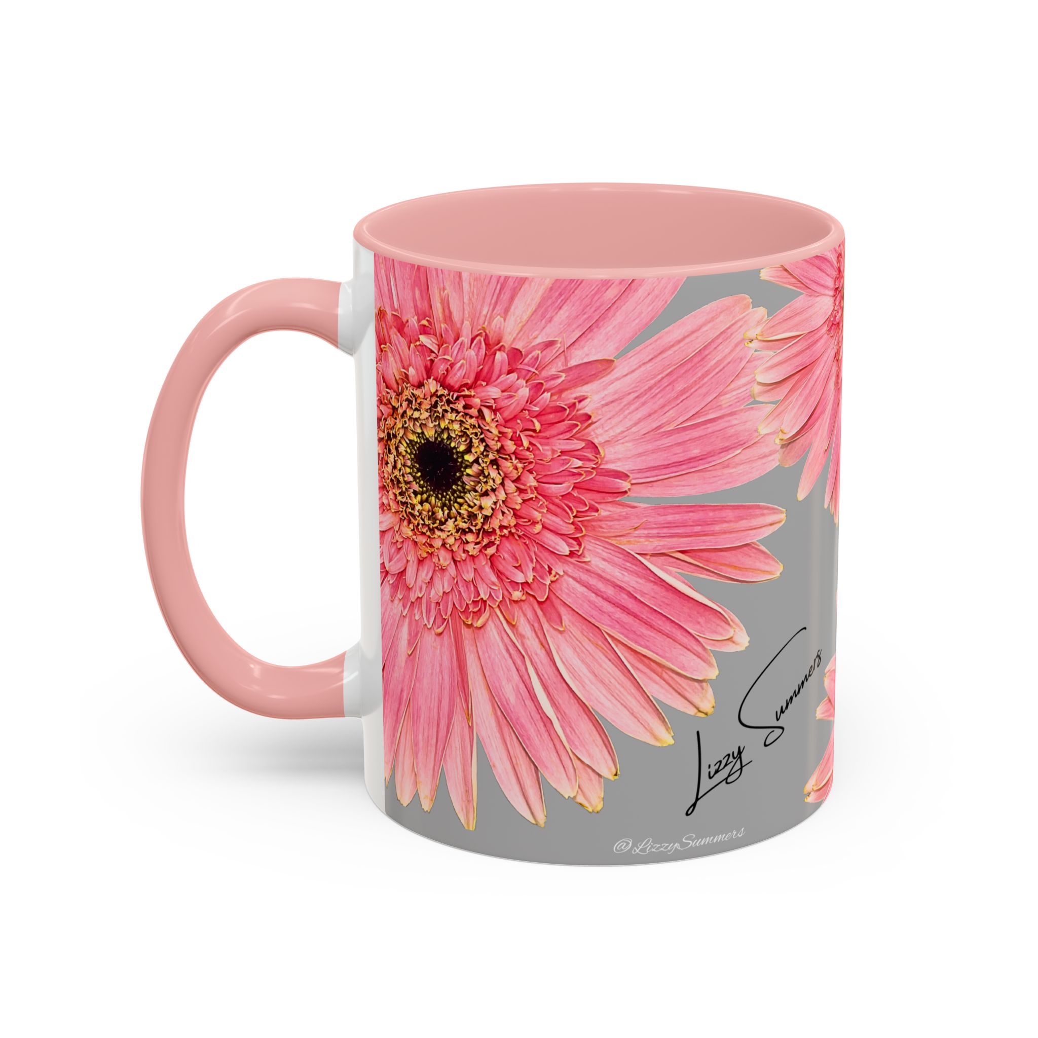 Coffee Mug Pink Flower - Image 7