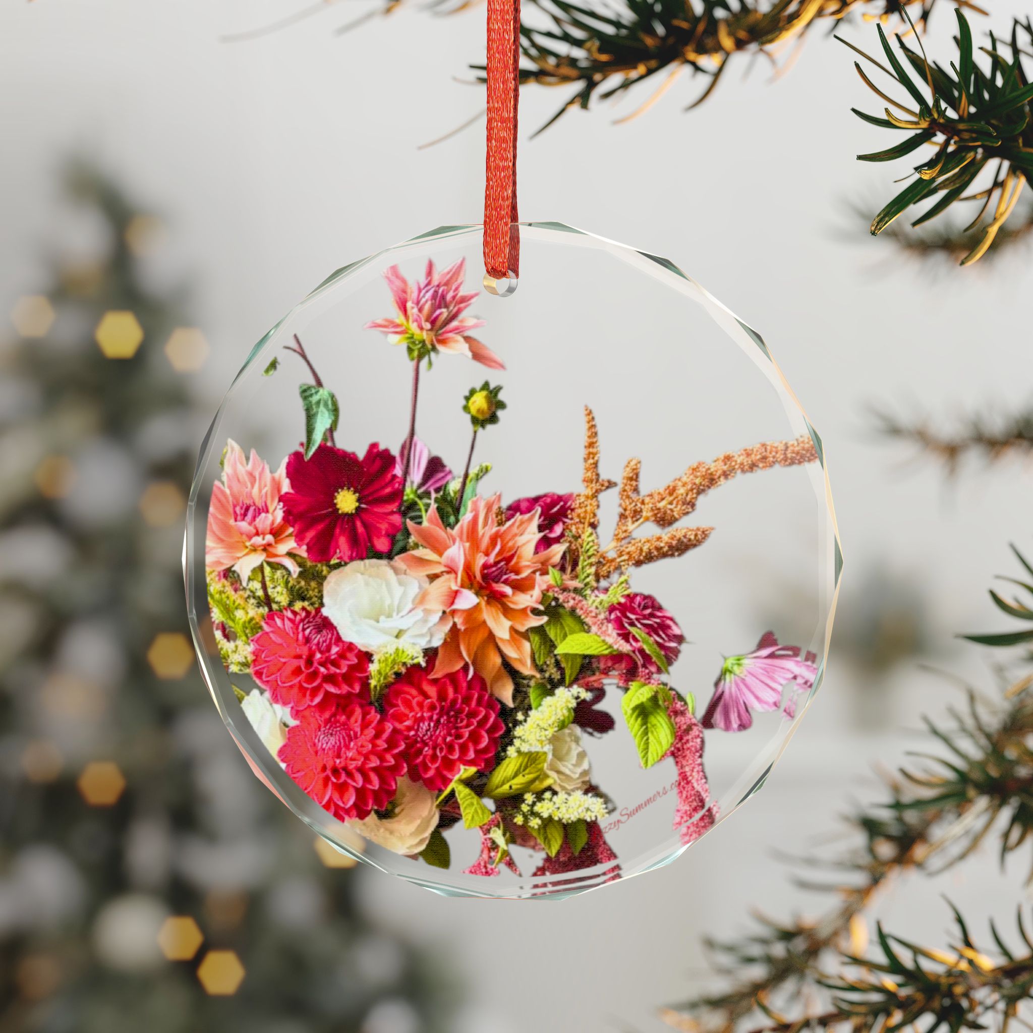 Glass Ornament Flower Bouquet #2 - Image 7