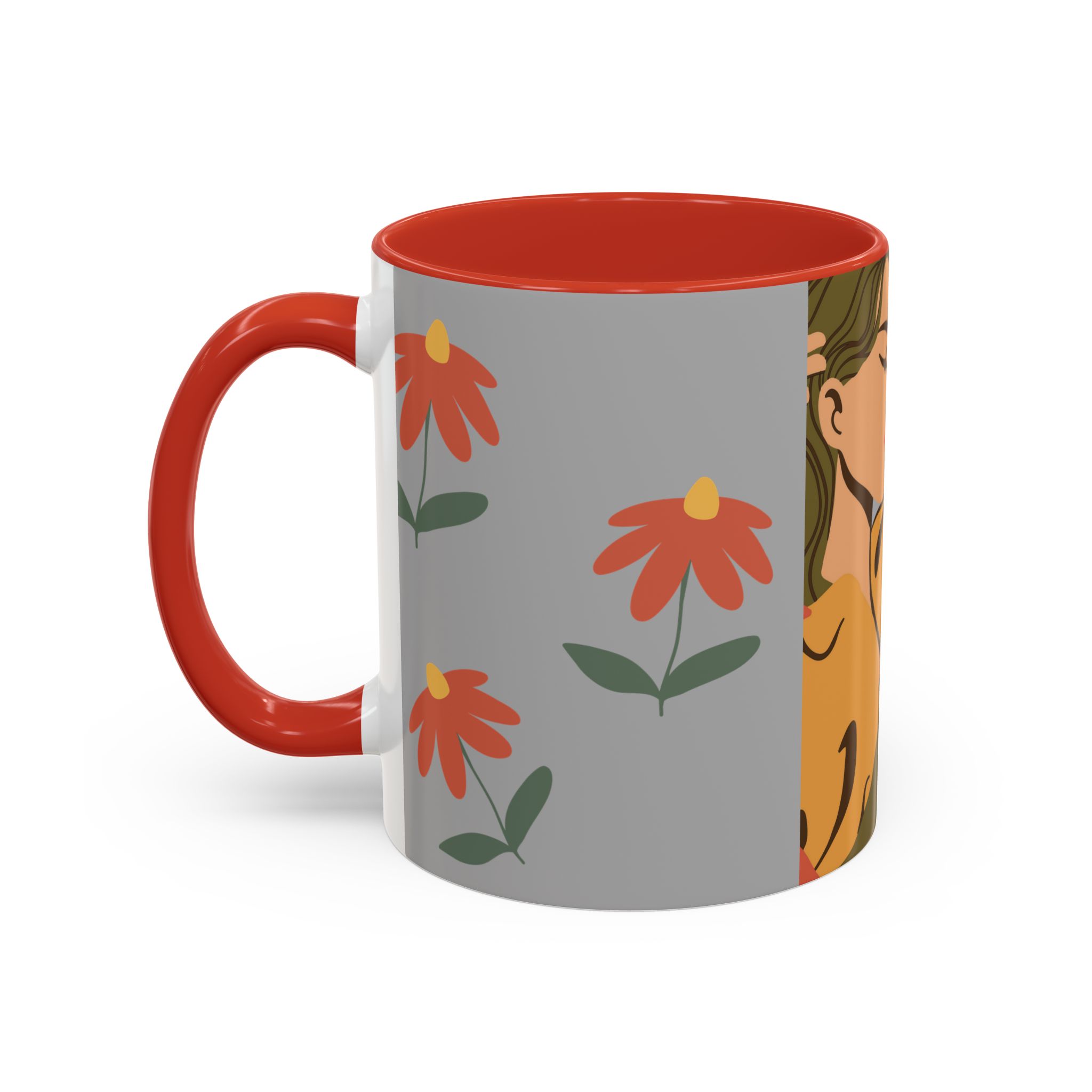 Coffee Mug Lady Reflecting on Gre - Image 11