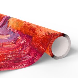 Wrapping Paper Warm Orange and Red Abstract