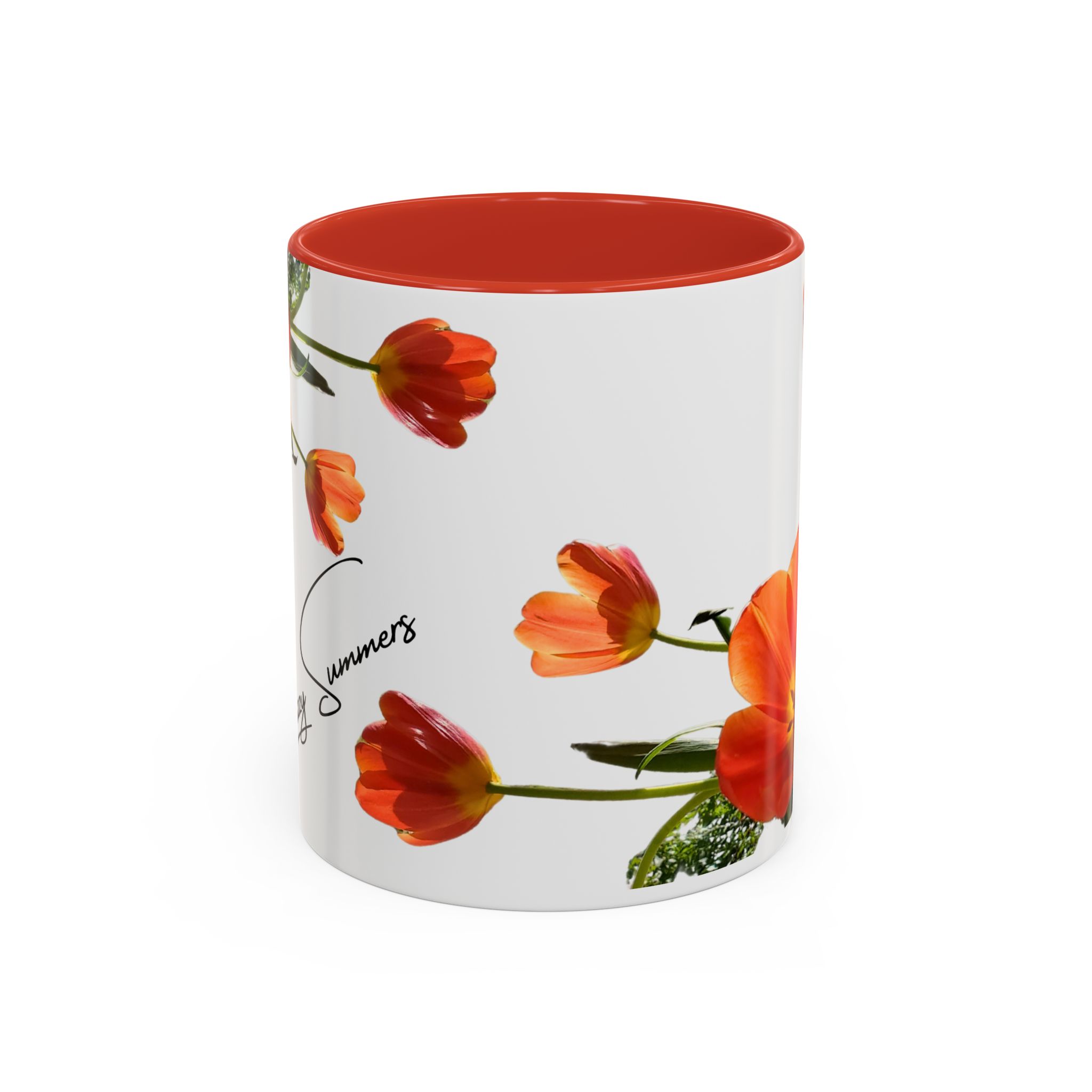 Coffee Mug Tulips on White - Image 5