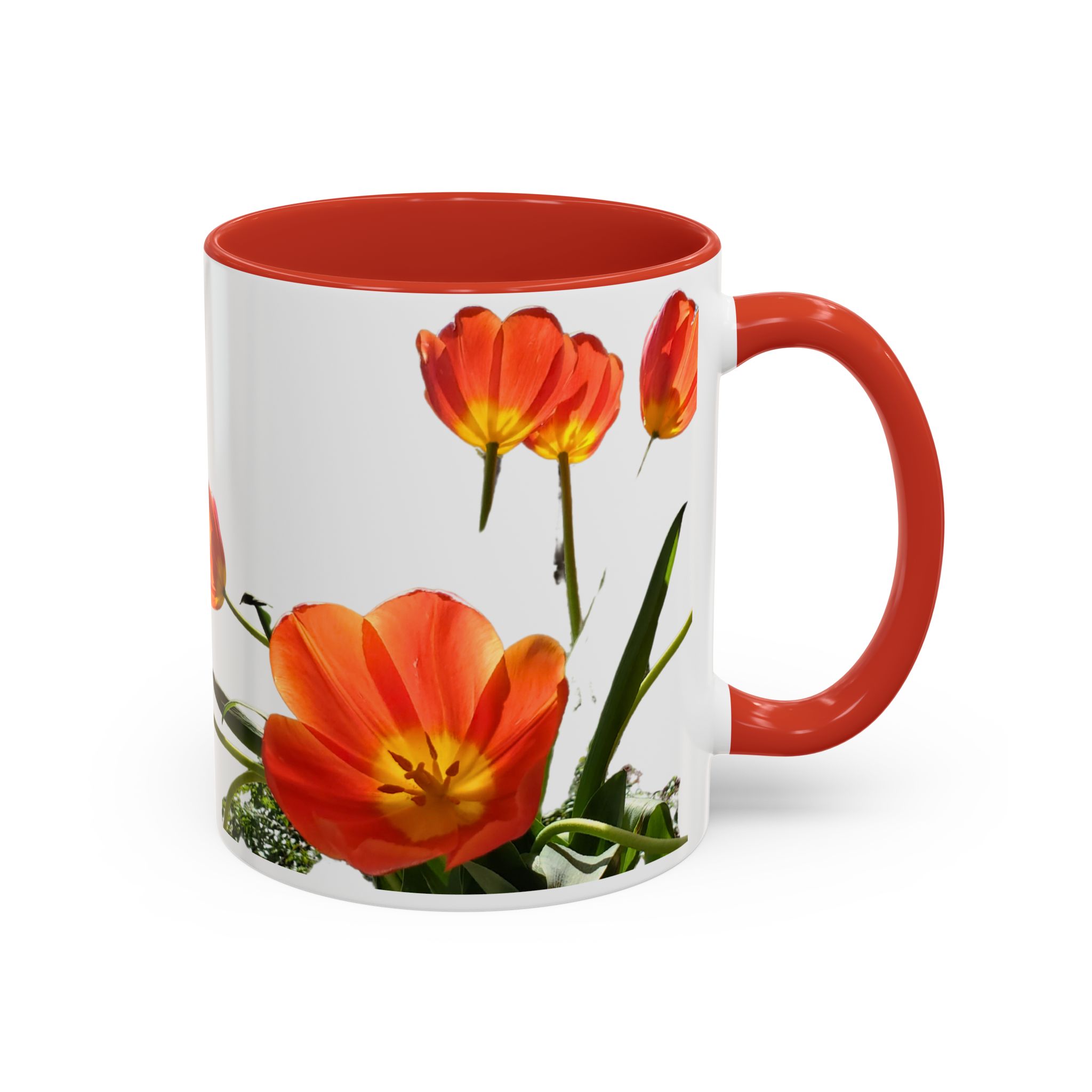 Coffee Mug Tulips on White - Image 6