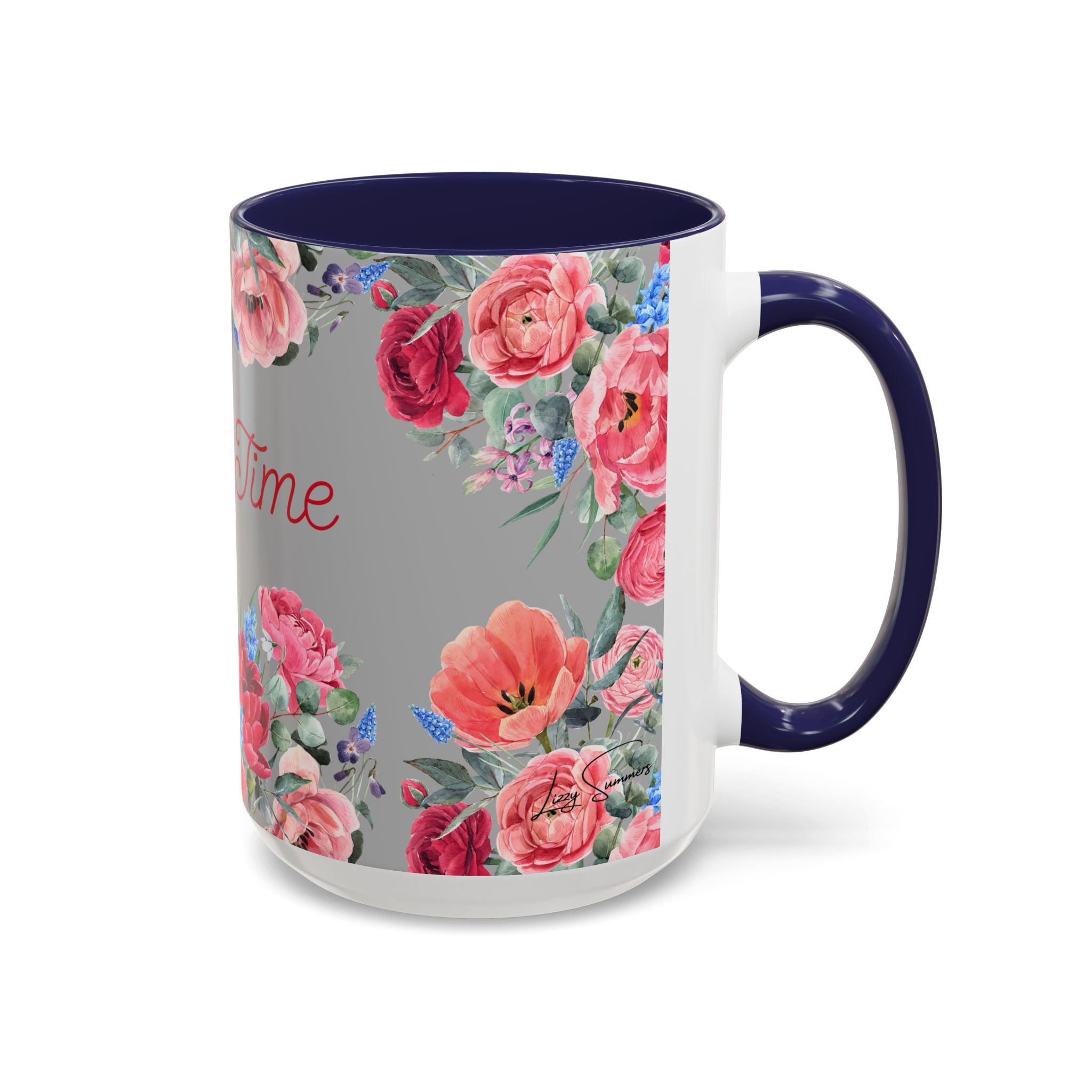 Bloom Time Grey Accent Coffee Mug - Image 18
