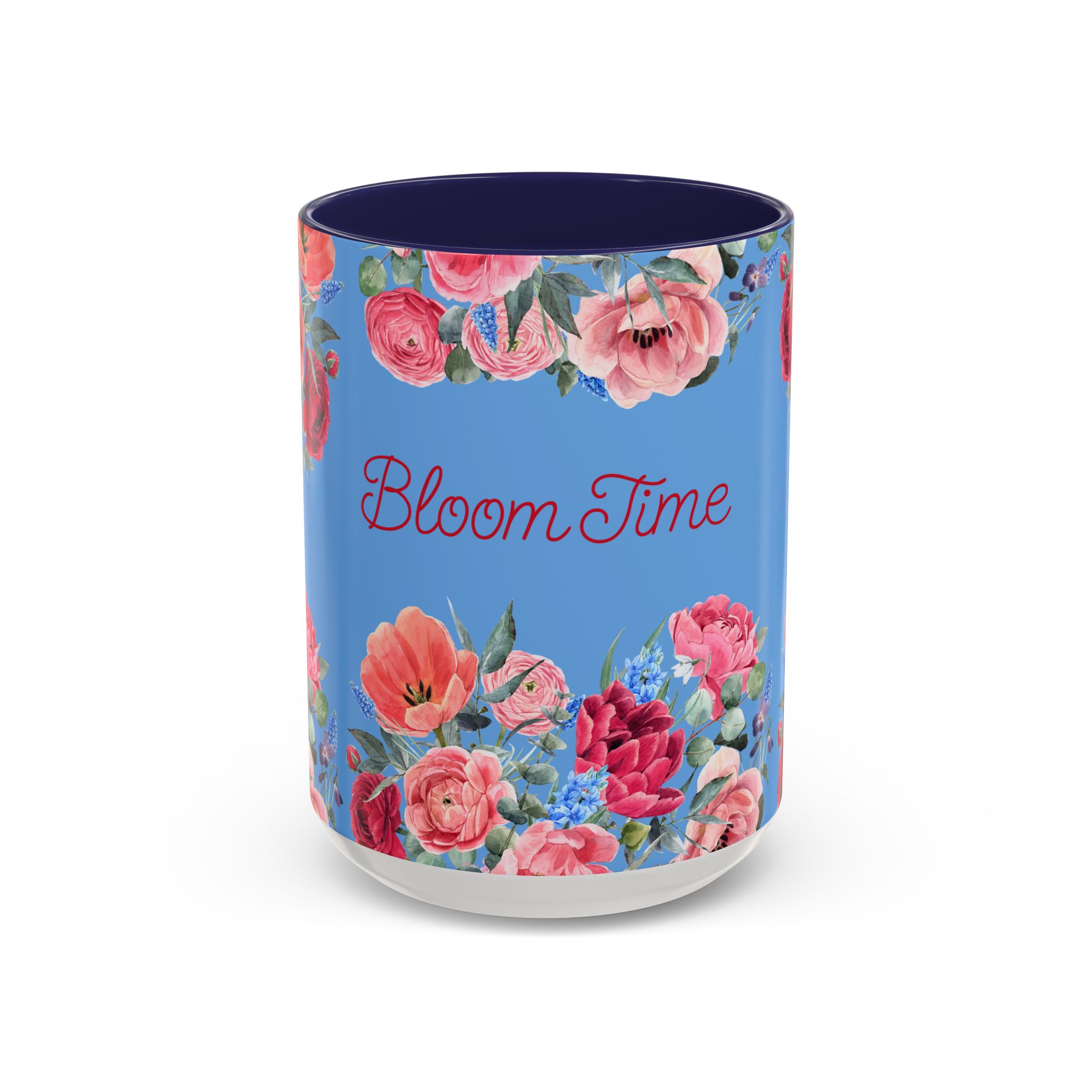 Coffee Mug  Bloom Time Blue - Image 13