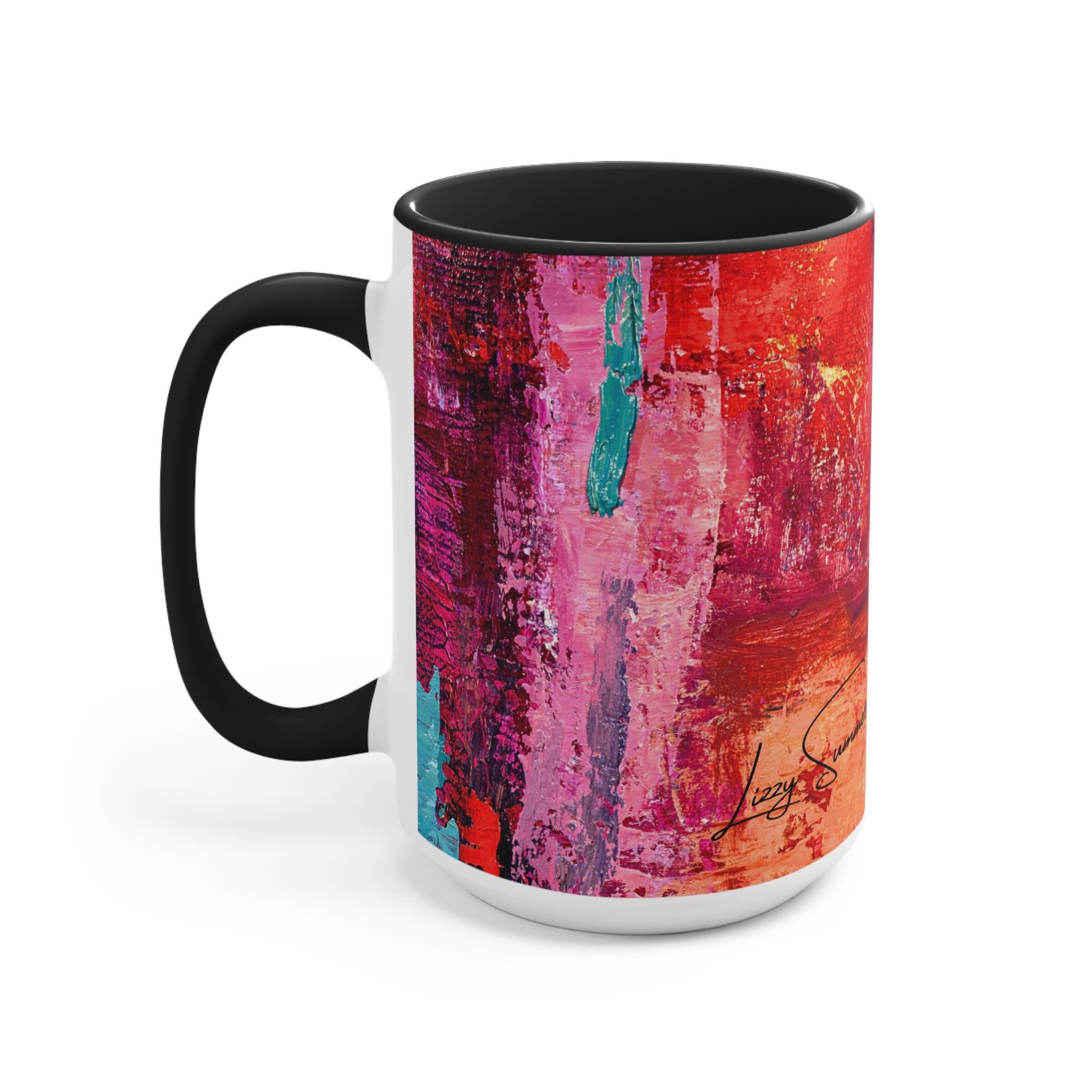 Warm Orange and Red Coffee Mug - Image 10
