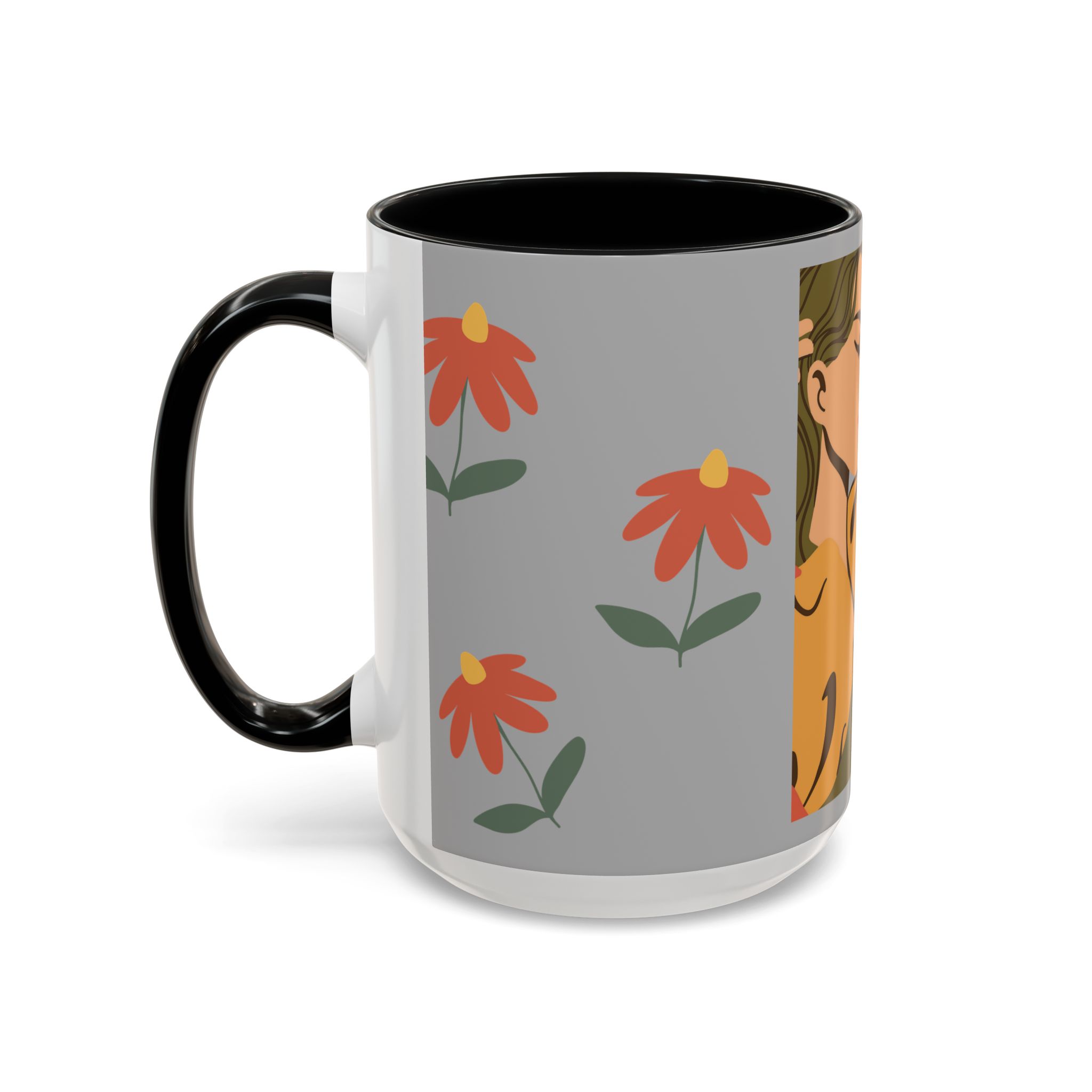 Coffee Mug Lady Reflecting on Gre - Image 15