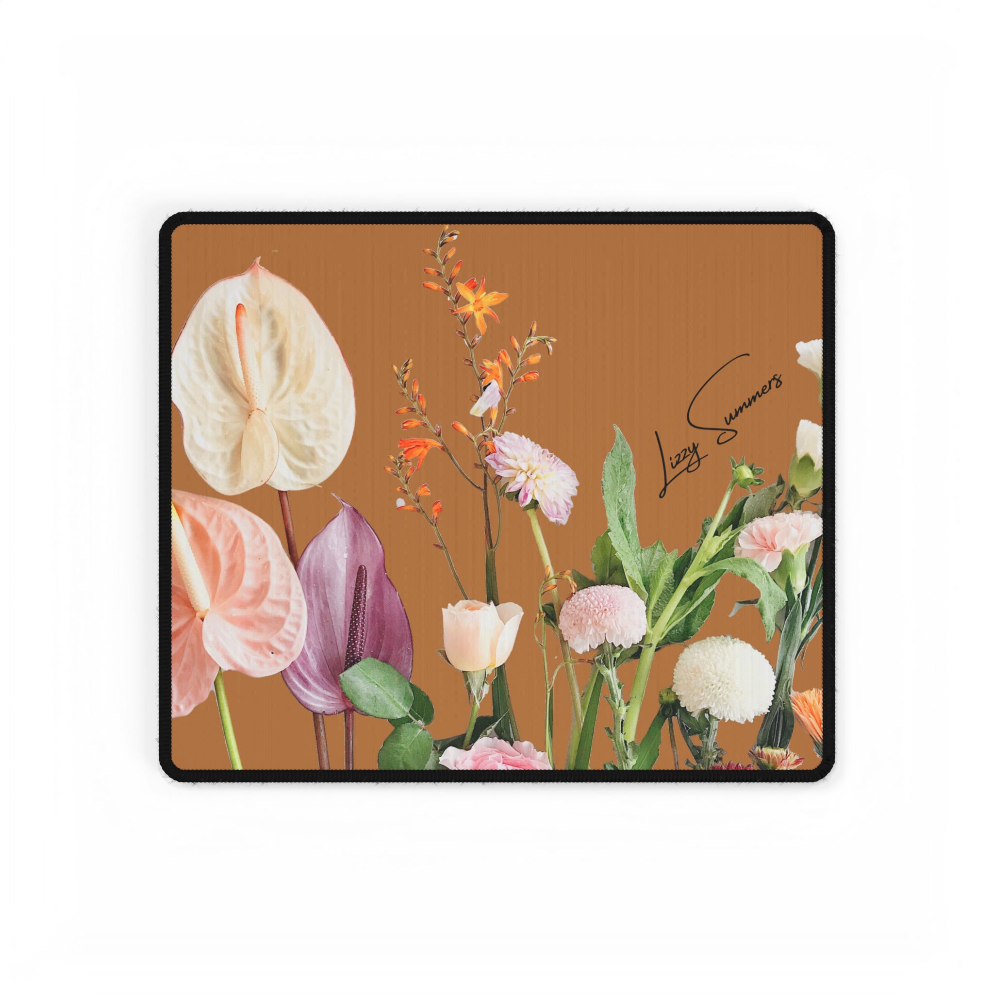 Desk Pad Desk Mat Bouquet Tan - Image 5