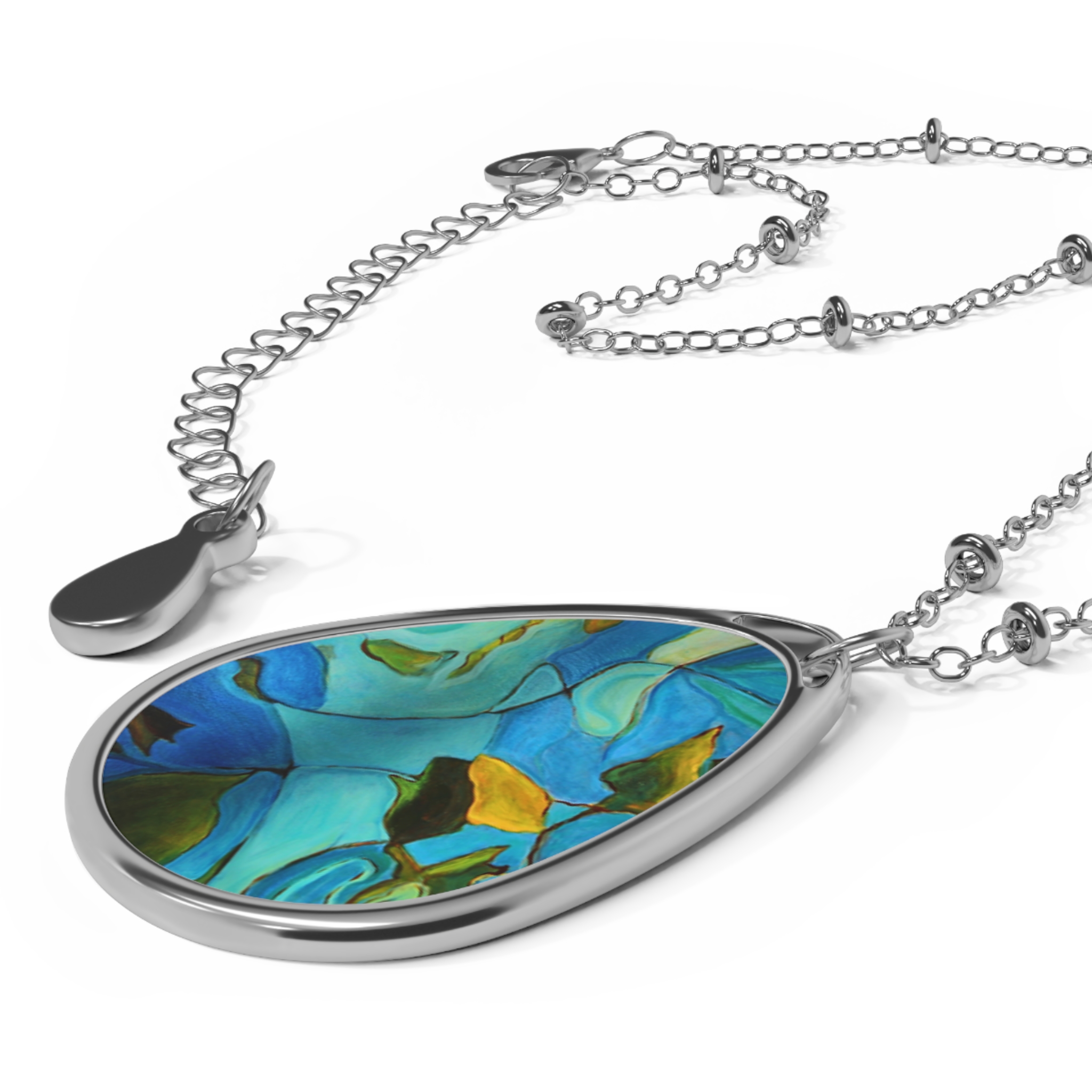 Pendent river muse teal and blue - Image 3